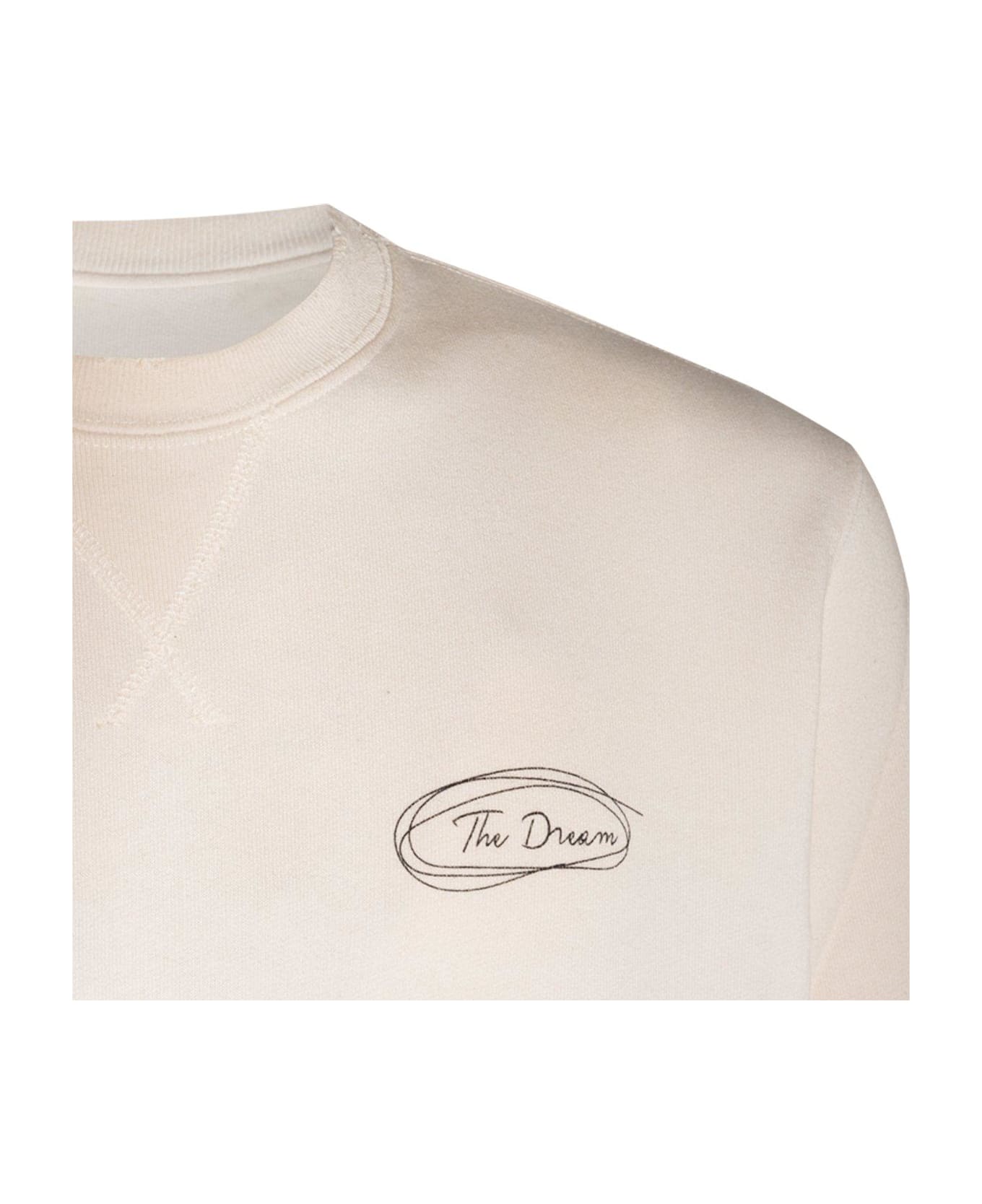 Golden Goose Graphic Printed Crewneck Sweatshirt - White