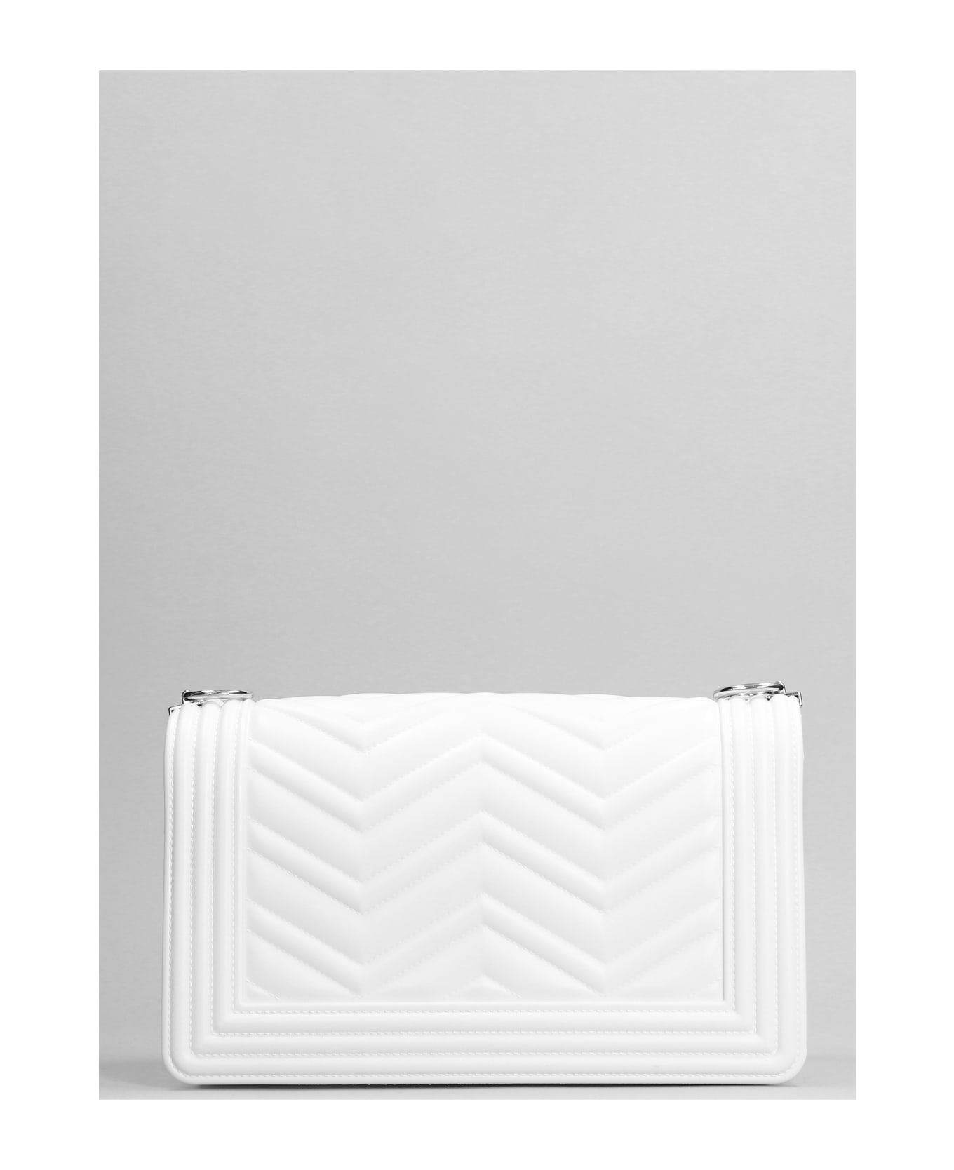 Marc Ellis Flat M Manhattan Shoulder Bag In White Pvc - white