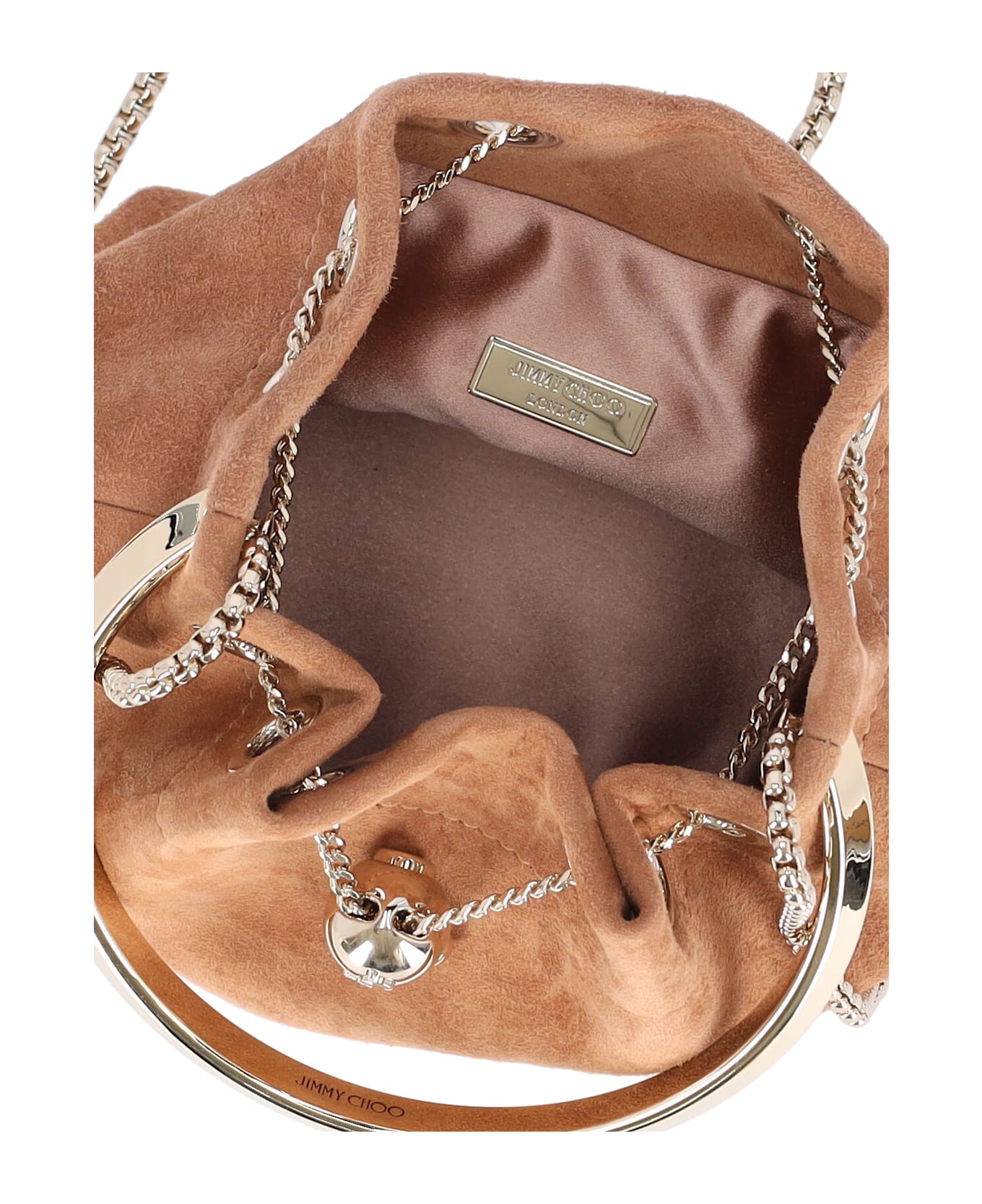 Jimmy Choo "bon Bon" Mini Bucket Bag - Brown