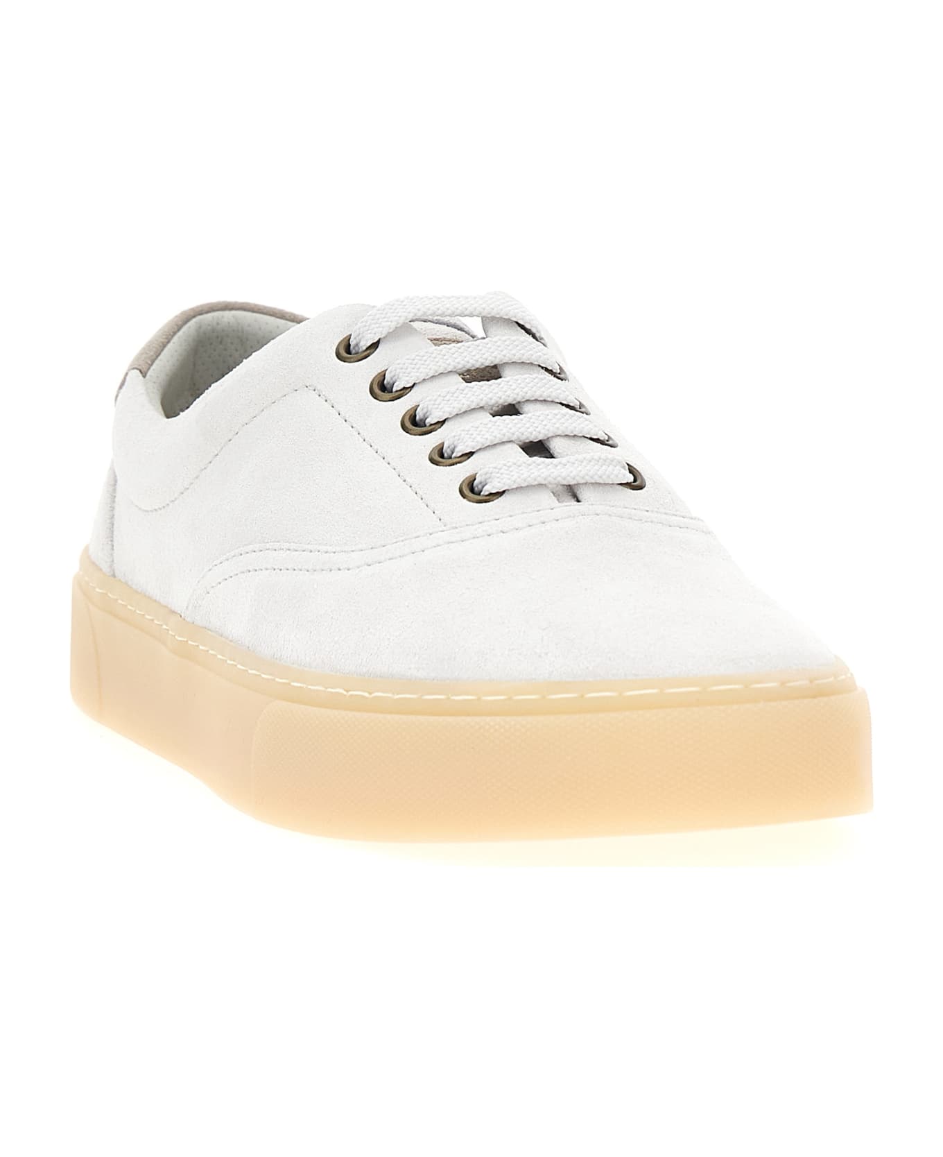 Brunello Cucinelli Leather Sneakers - White