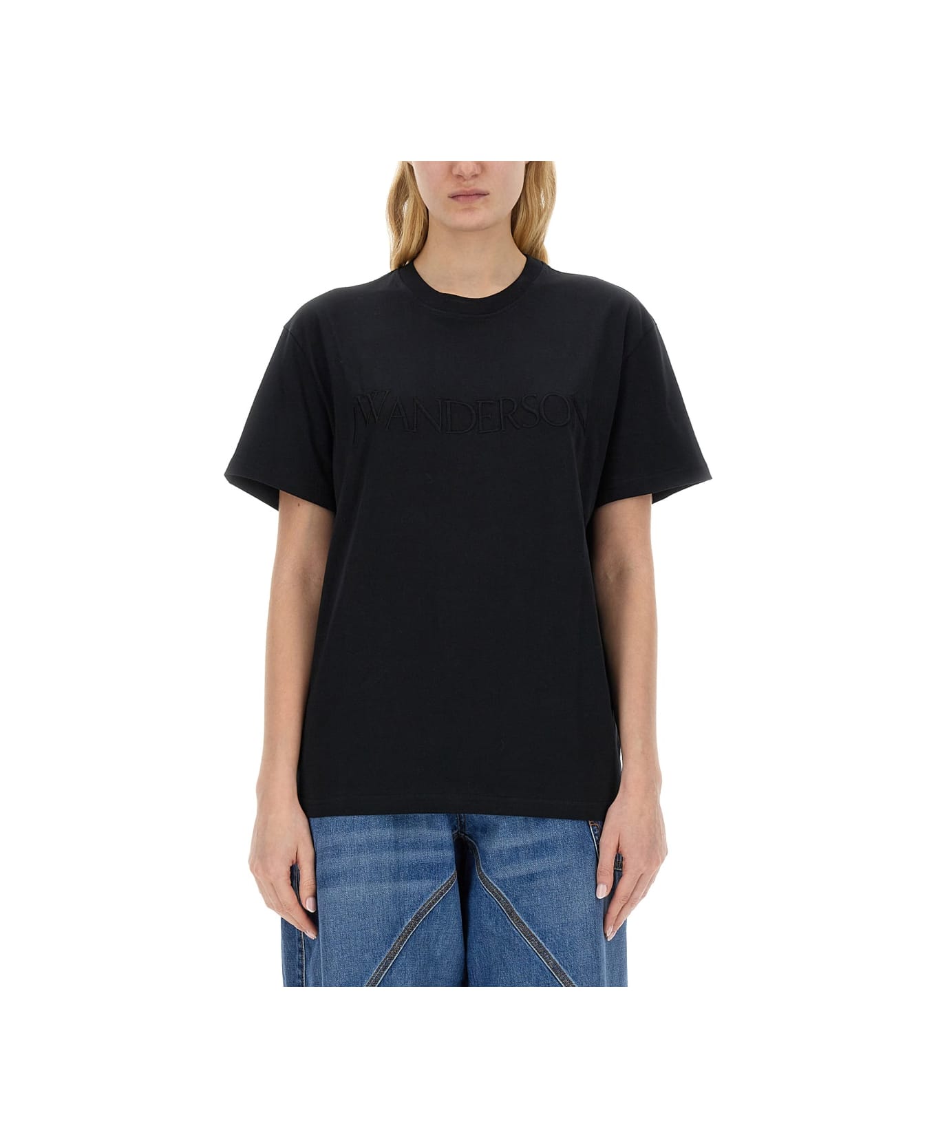 J.W. Anderson T-shirt With Logo - BLACK