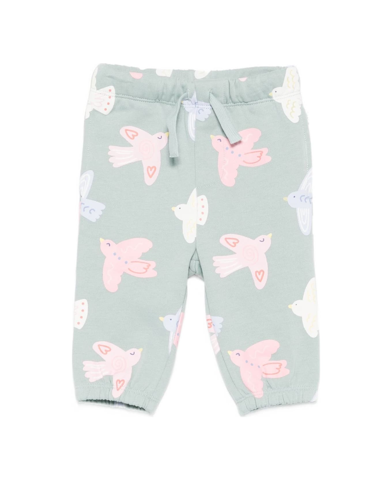 Stella McCartney Kids Light Green Fleece Trousers - MultiColour