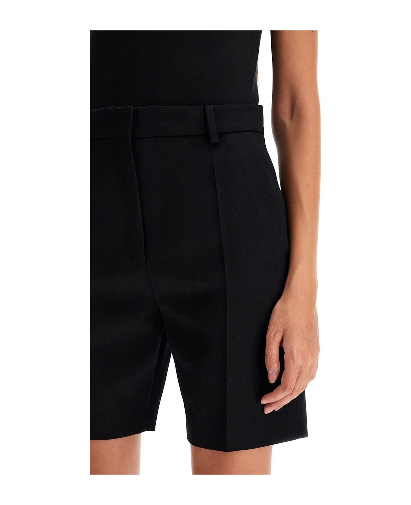 Valentino Creased Effect Shorts - Nero