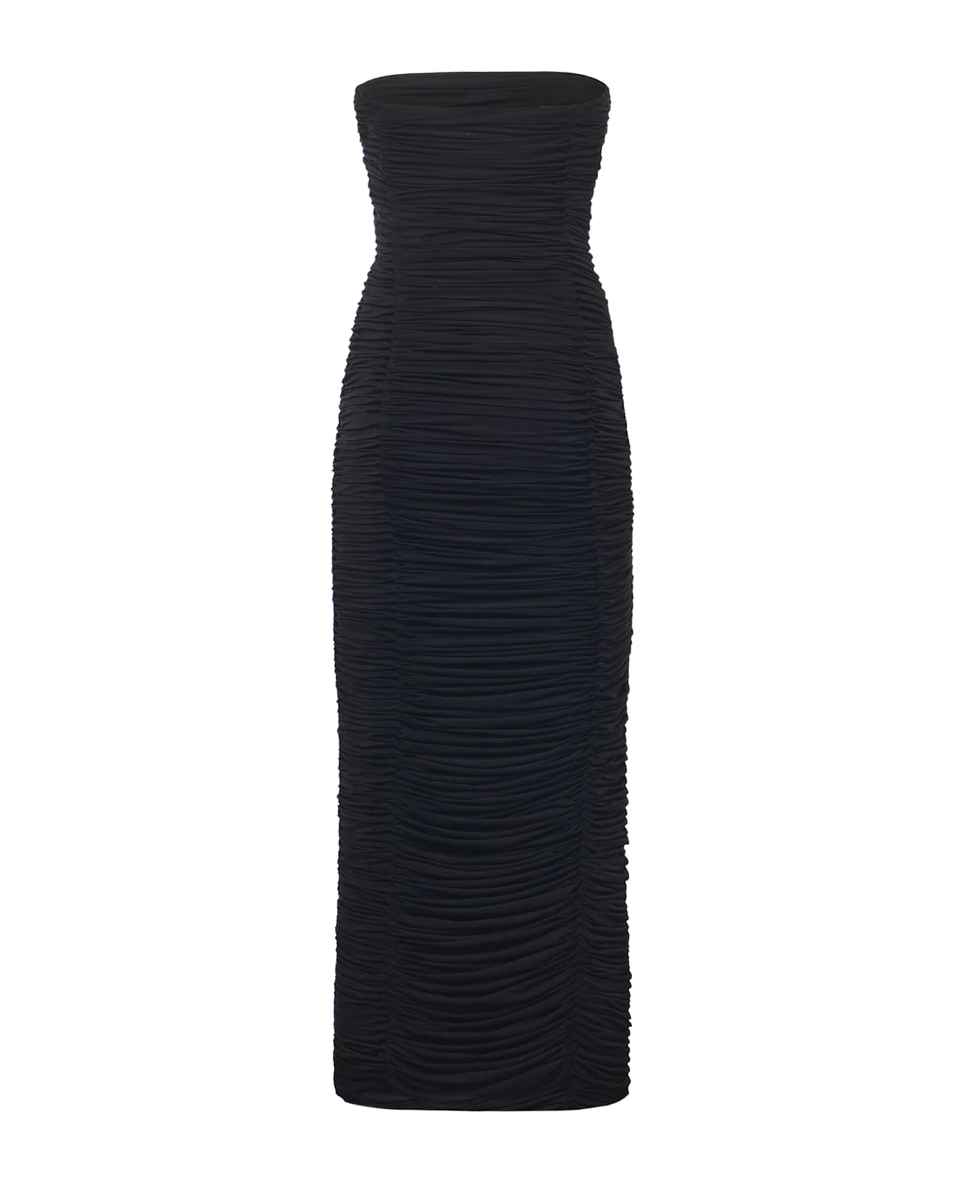 Magda Butrym Ruffled Midi Dress - Black
