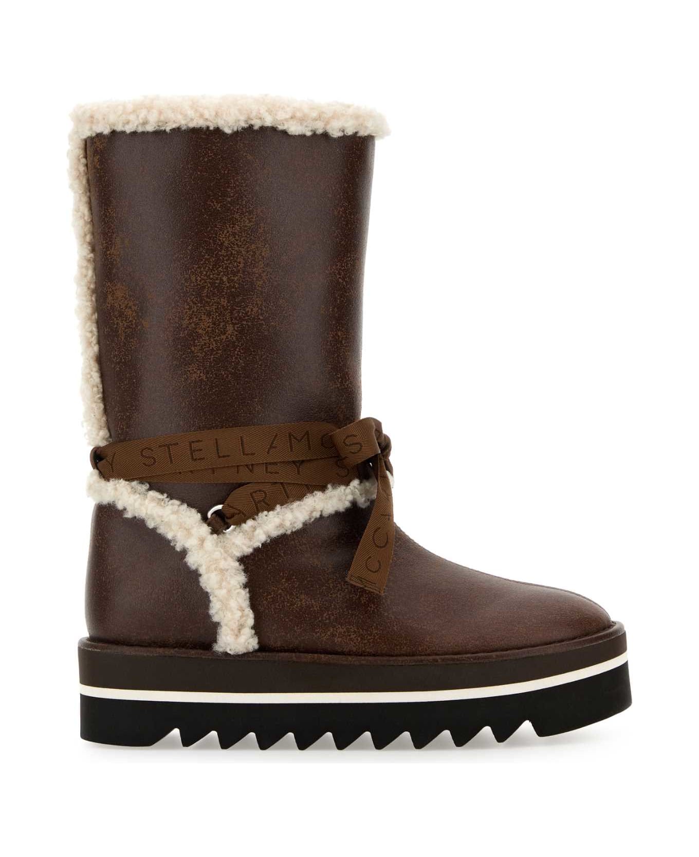 Stella McCartney Brown Alter Suede Boots - ESPRESSO