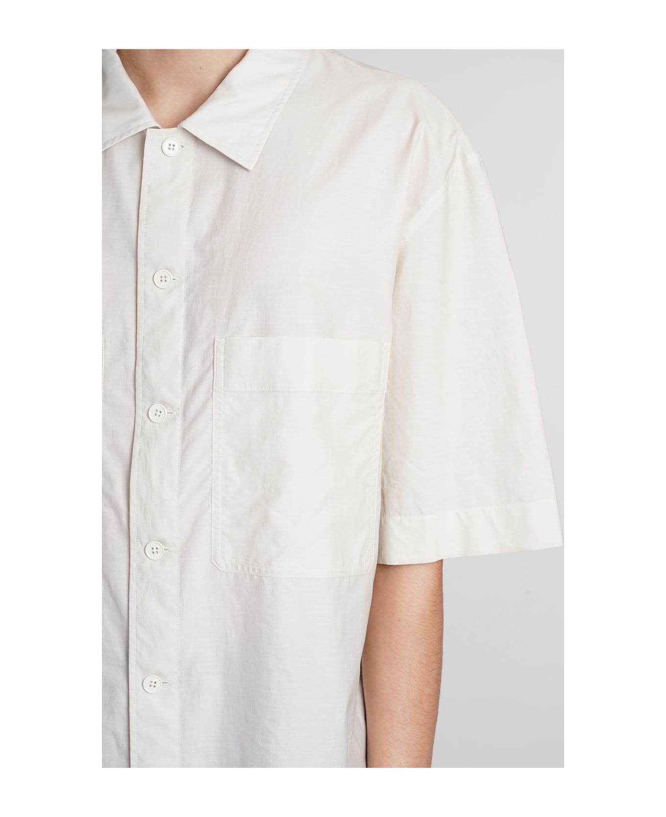 Lemaire Shirt In Beige Cotton - Natural