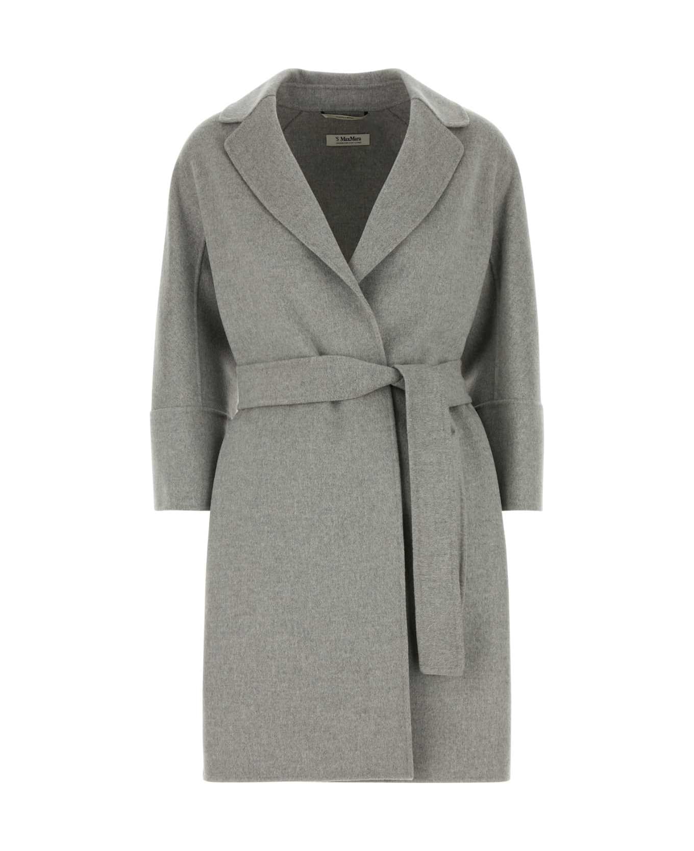 
S Max Mara Grey Wool Arona Coat - Grey