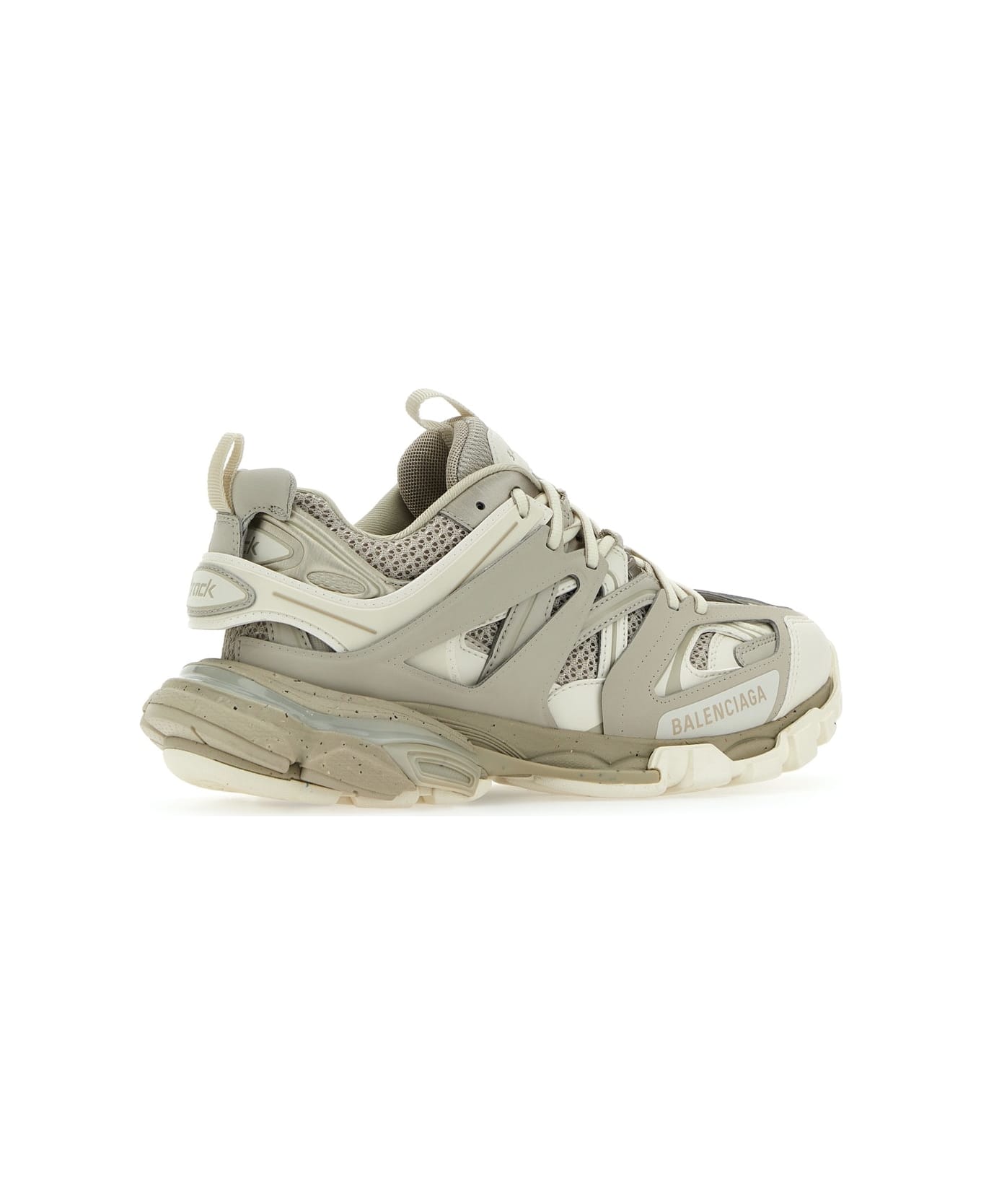 Balenciaga Two-tone Synthetic Leather And Fabric Sneakers - RECYCLGBEIGEBEIGE