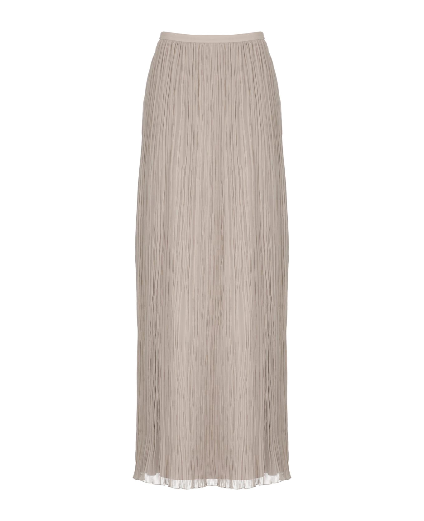 Alberta Ferretti Silk Skirt - Beige