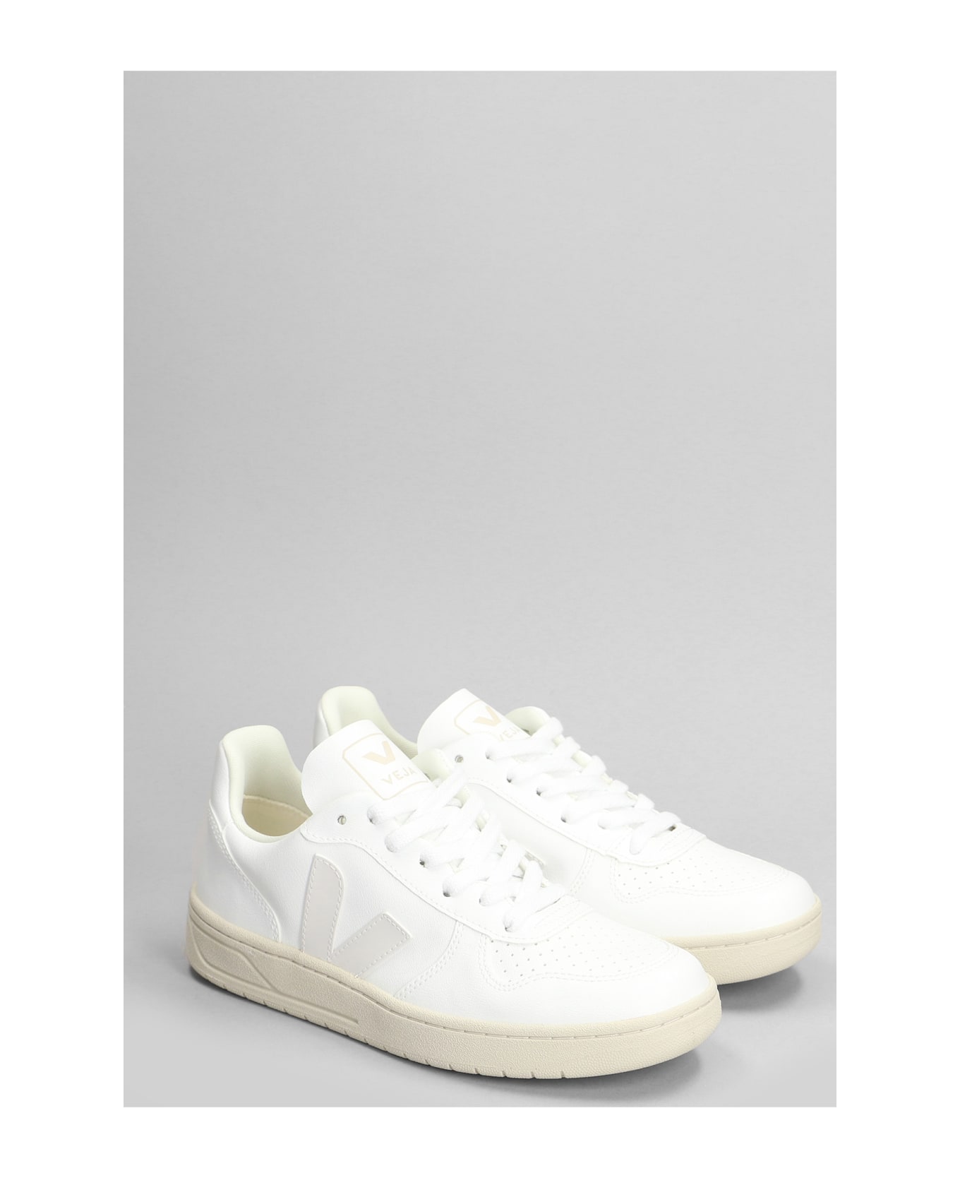 Veja V-10 Sneakers In White Leather - white スニーカー