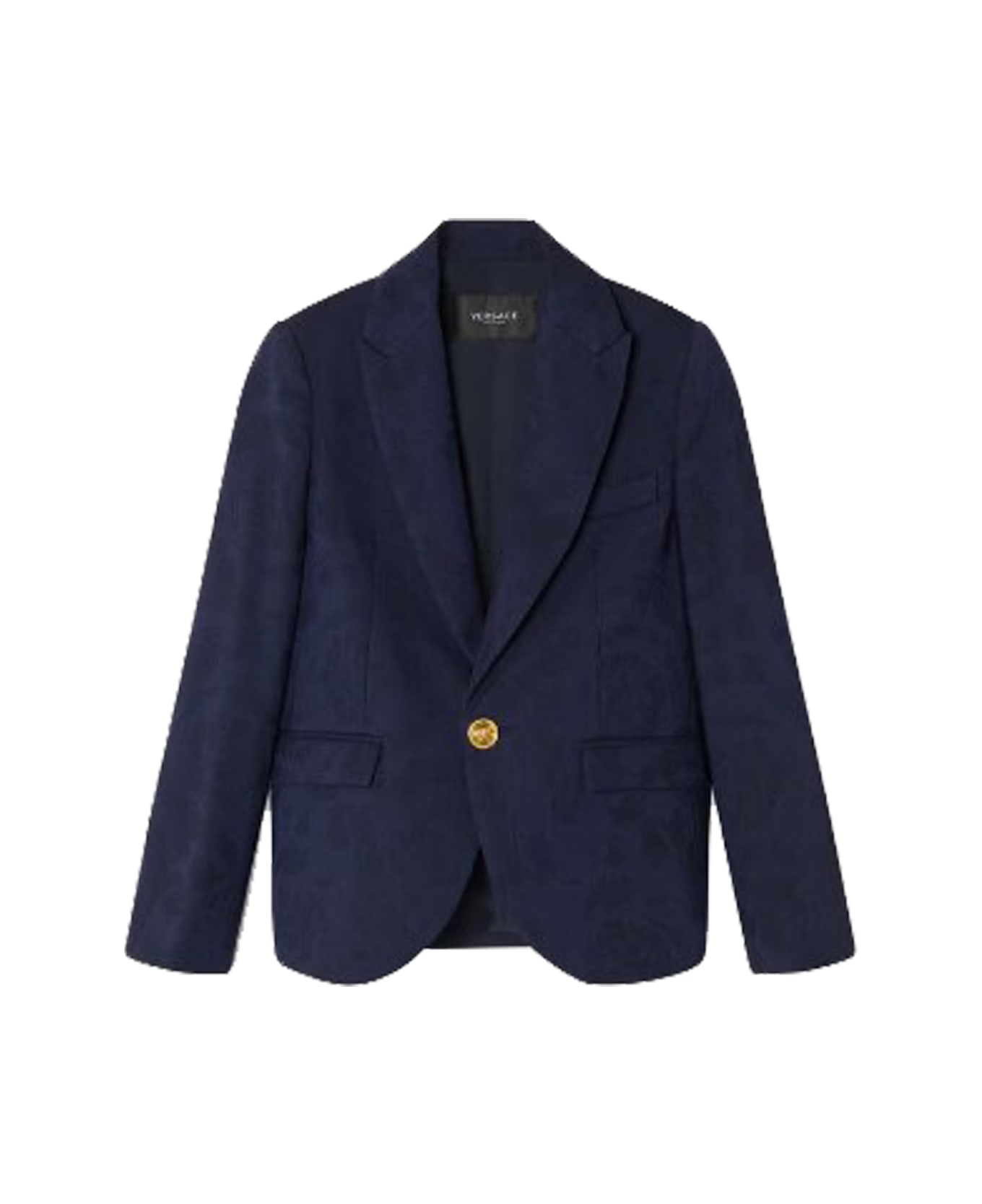 Versace Baroque Jacquard Blazer - Blue コート＆ジャケット