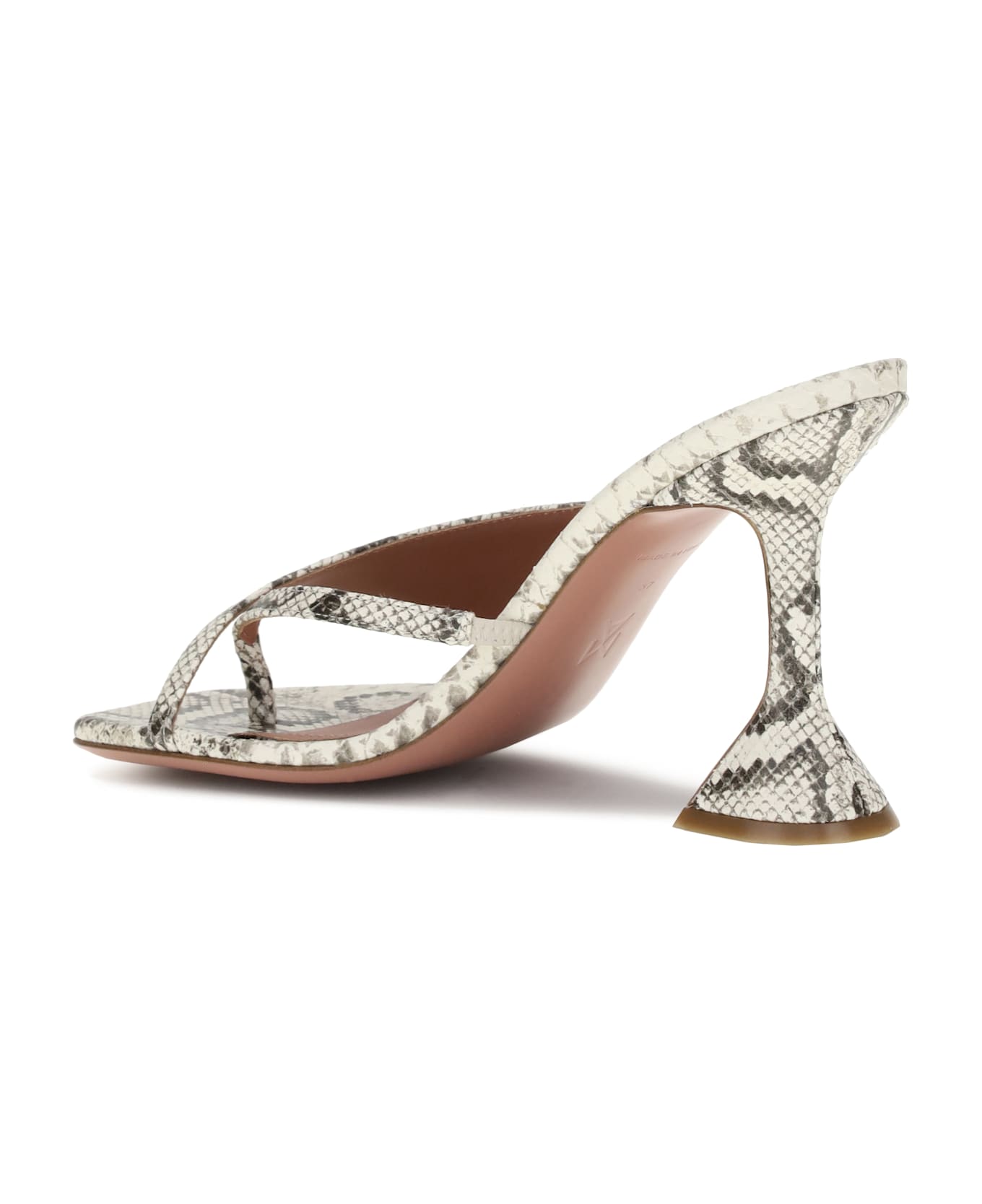 Amina Muaddi Python-patterned Shiona Sandals