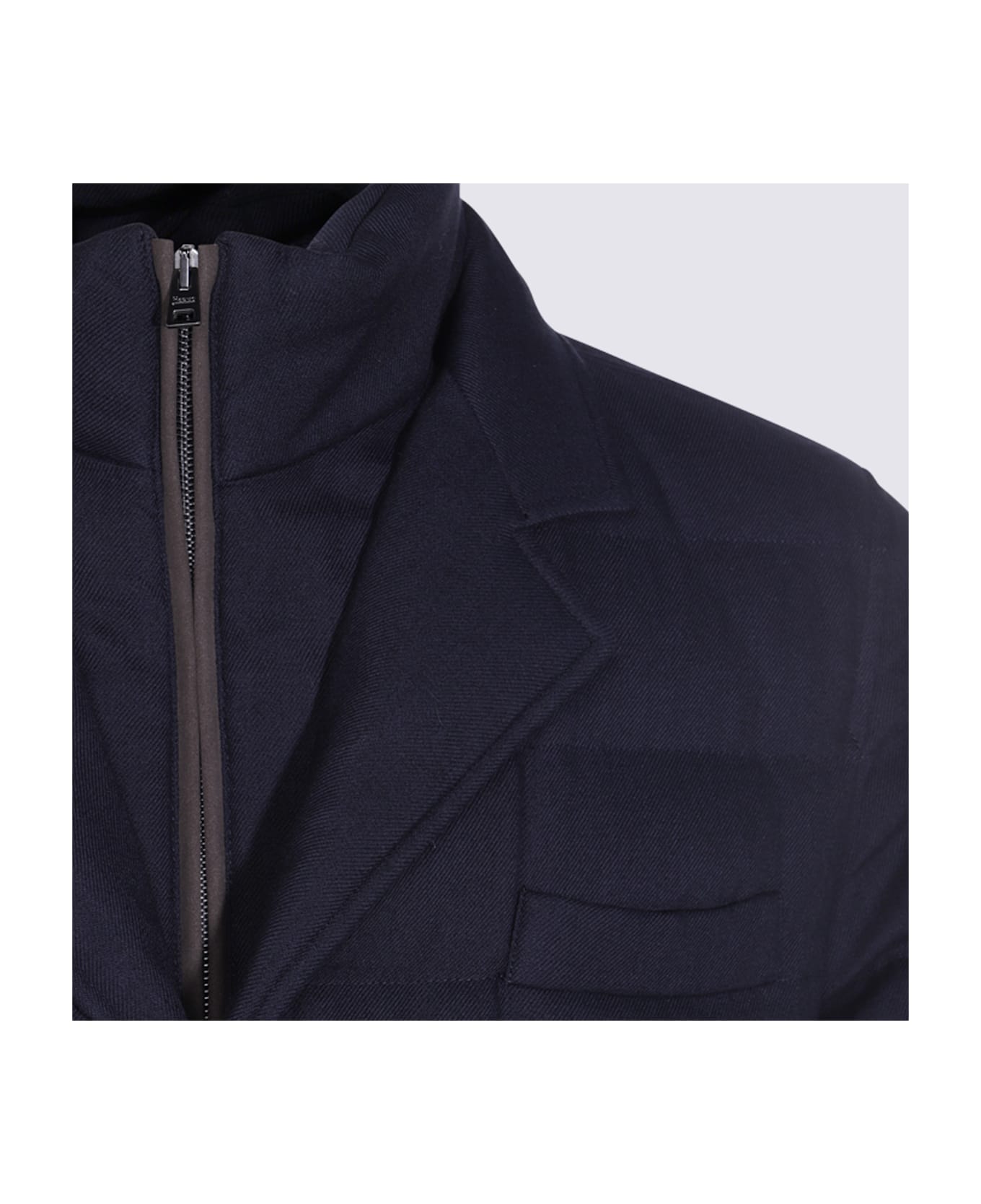 Herno Dark Blue Down Jacket - Blue