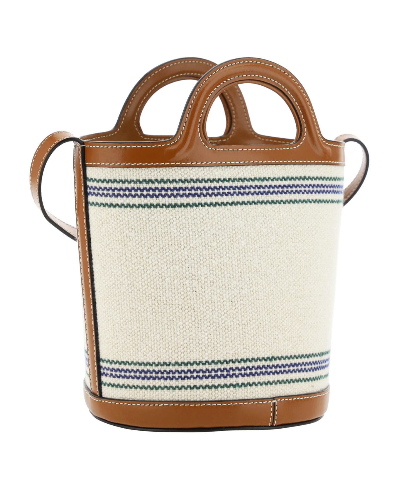 Marni Tropicalia Bucket Bag - Natural/moka