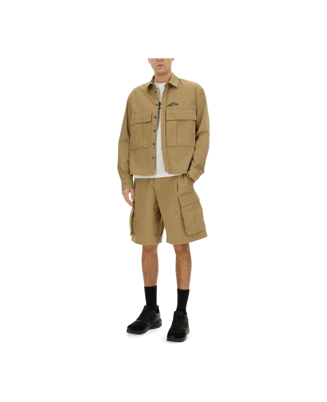 Dsquared2 "icon Ripstop" Shirt - BROWN