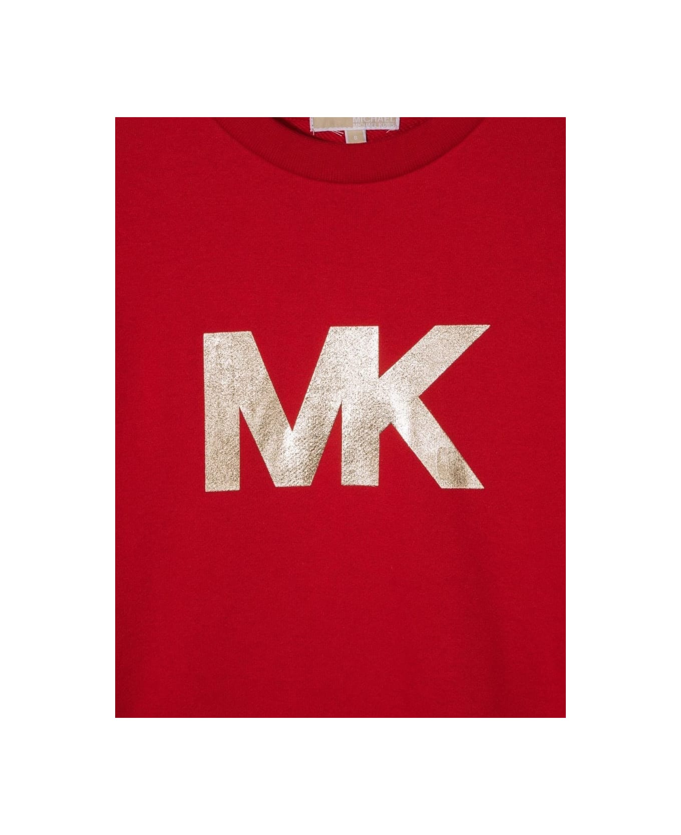 Michael Kors Mk Long Sleeve Dress - RED