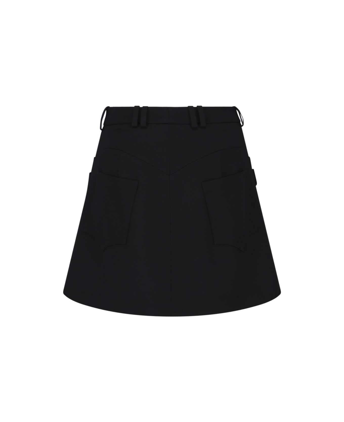 Balmain Mini Skirt "western" - Black  