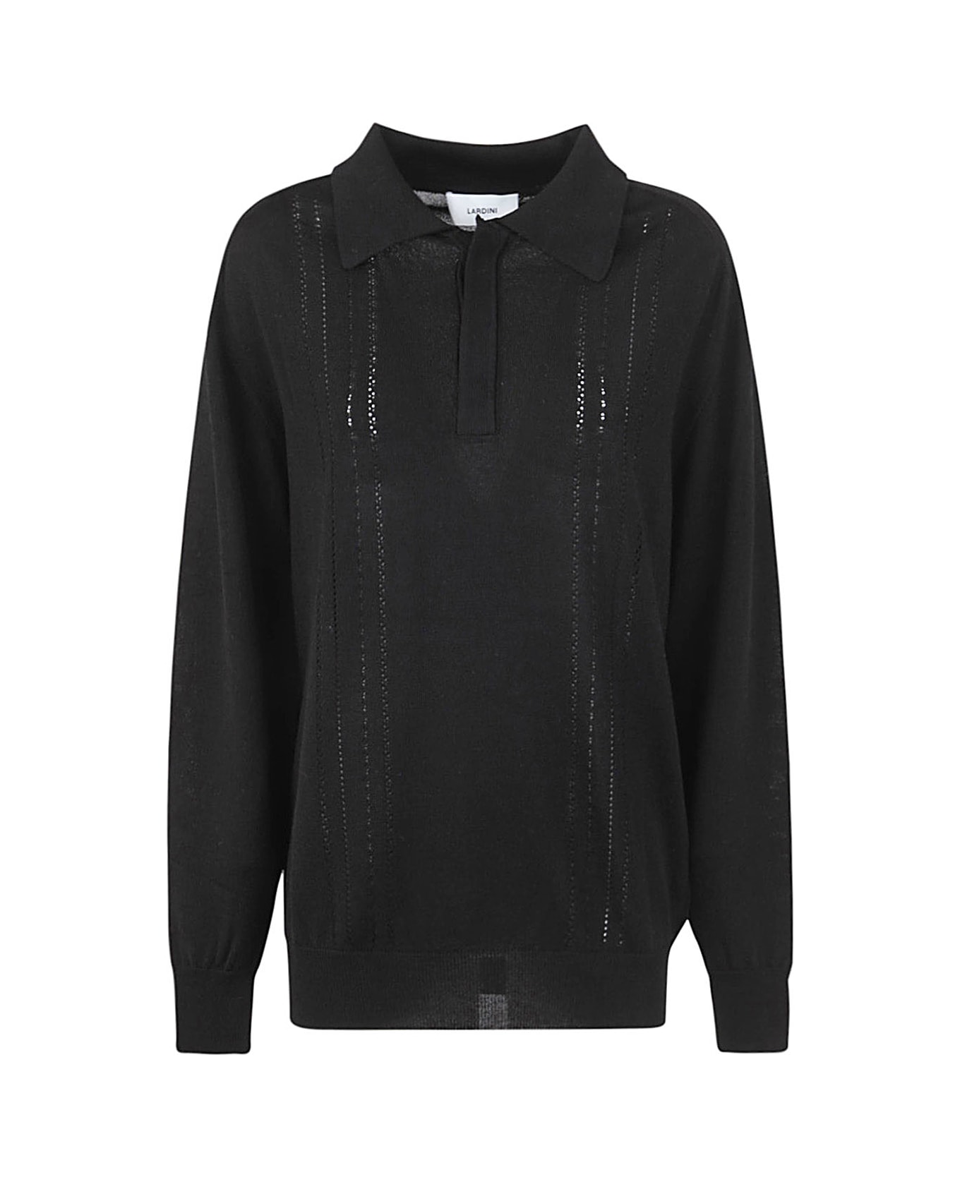 Lardini Long Sleeves Polo - Black