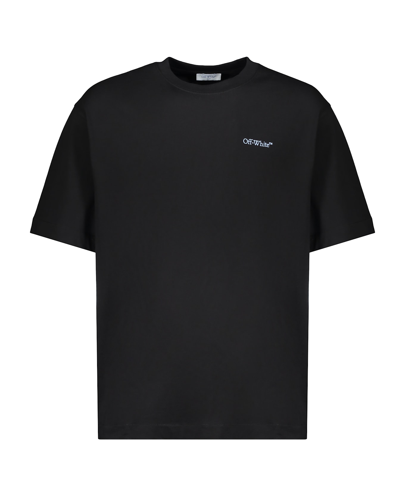 Off-White Printed Cotton T-shirt - black