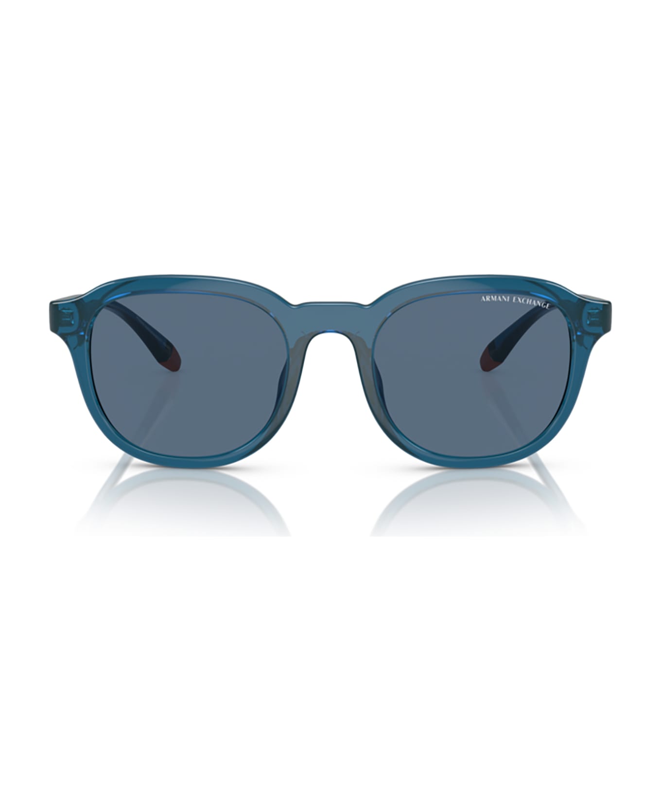 Armani Exchange Ax4129su Shiny Transparent Blue Sunglasses - Shiny Transparent Blue