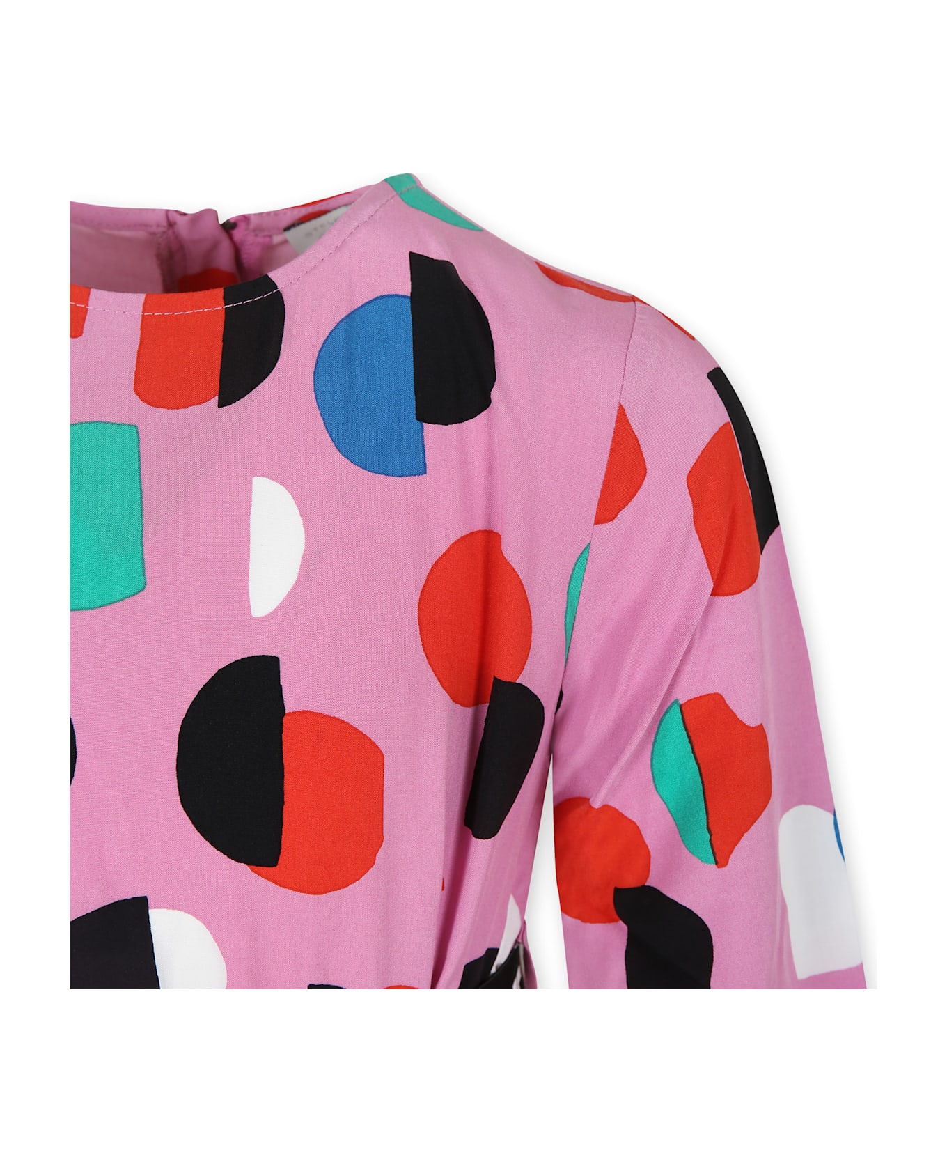 Stella McCartney Kids Pink Dress For Girl With Logo - Pink