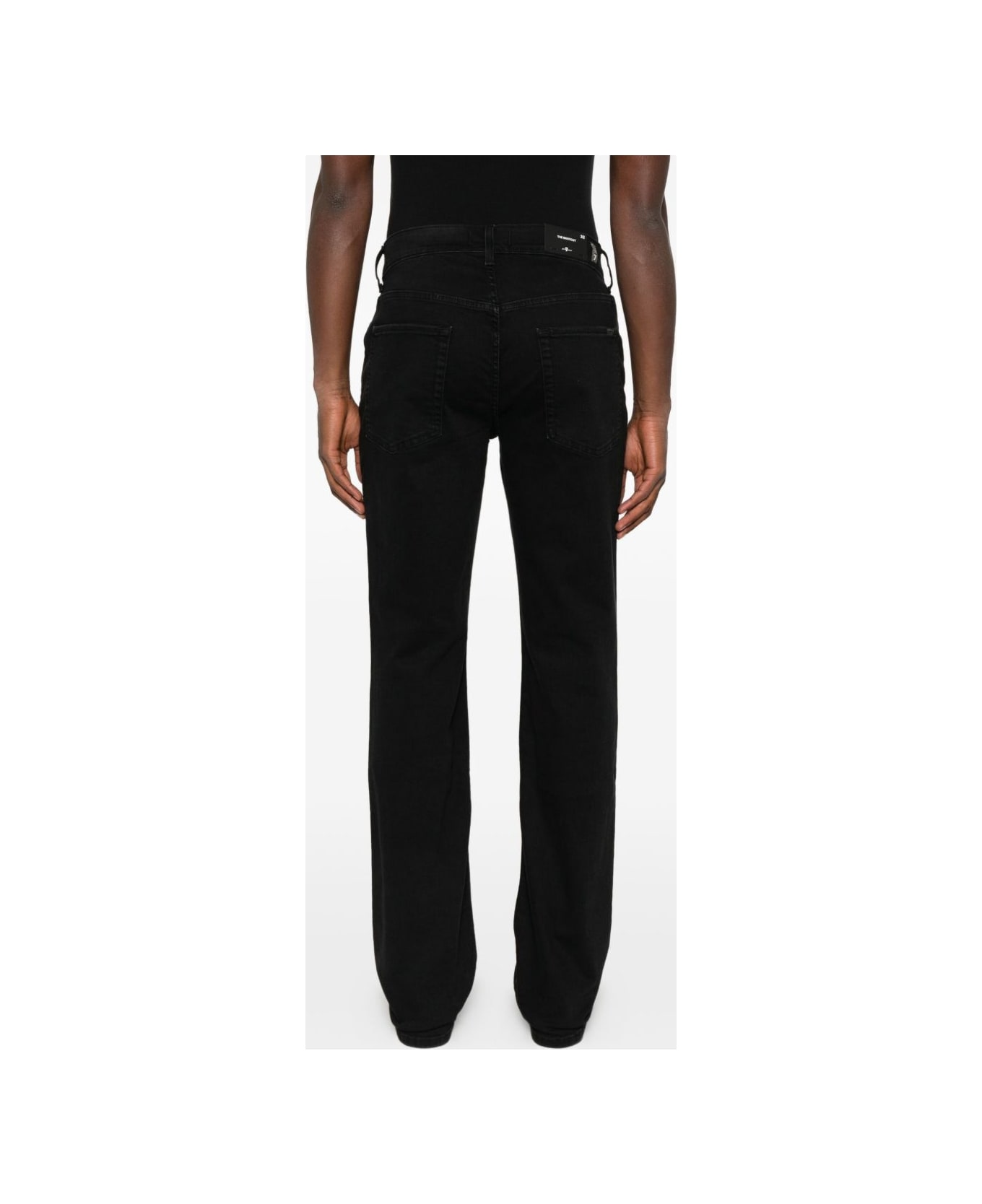 7 For All Mankind 7 For All Humanity Five-pocket Black Jeans - Black