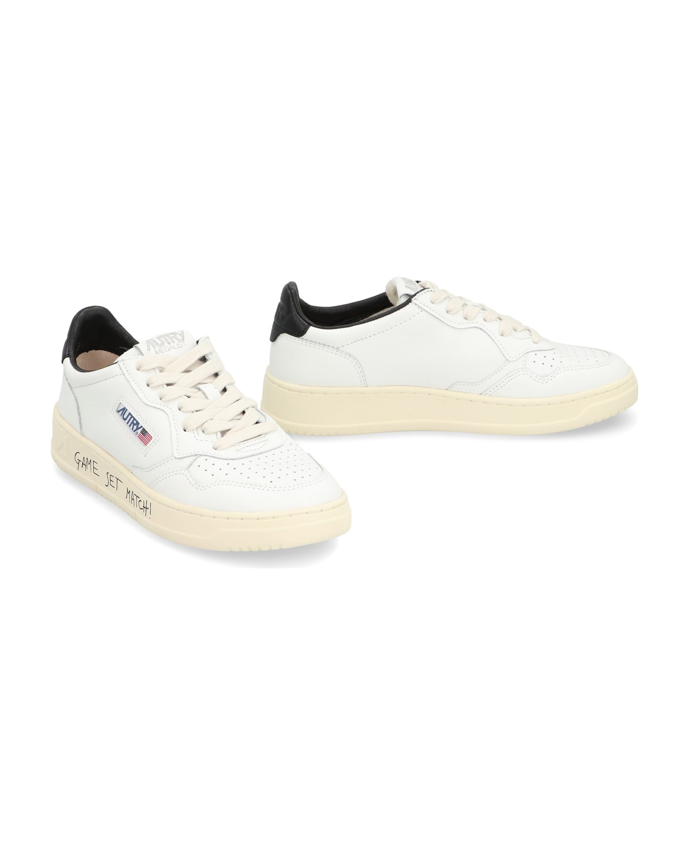 Autry Medalist Low-top Sneakers - Match/leat Wht/blk