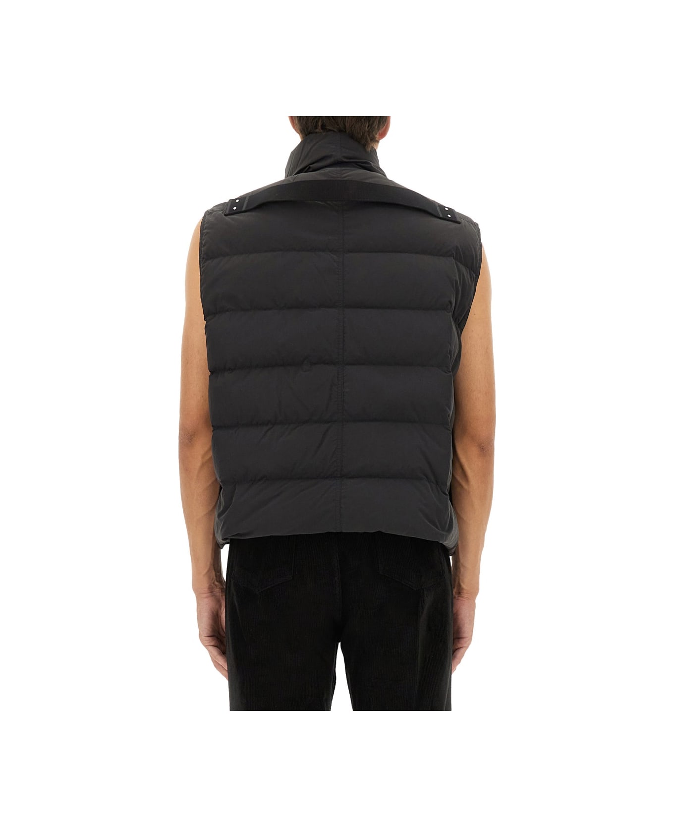Rick Owens Sleeveless Down Jacket "flight" - BLACK