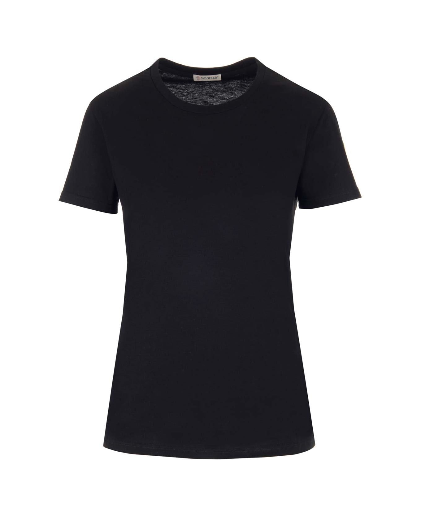 Moncler Crewneck Short-sleeved T-shirt - Black