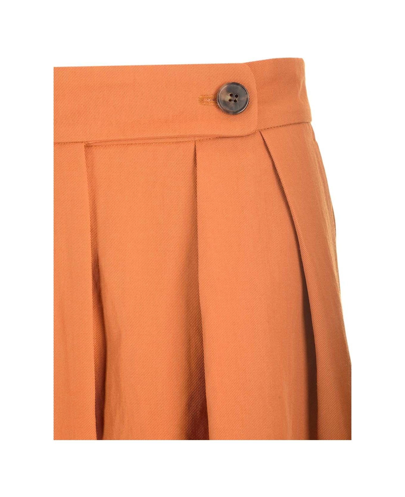 Dries Van Noten Wool Blend Trousers - Orange