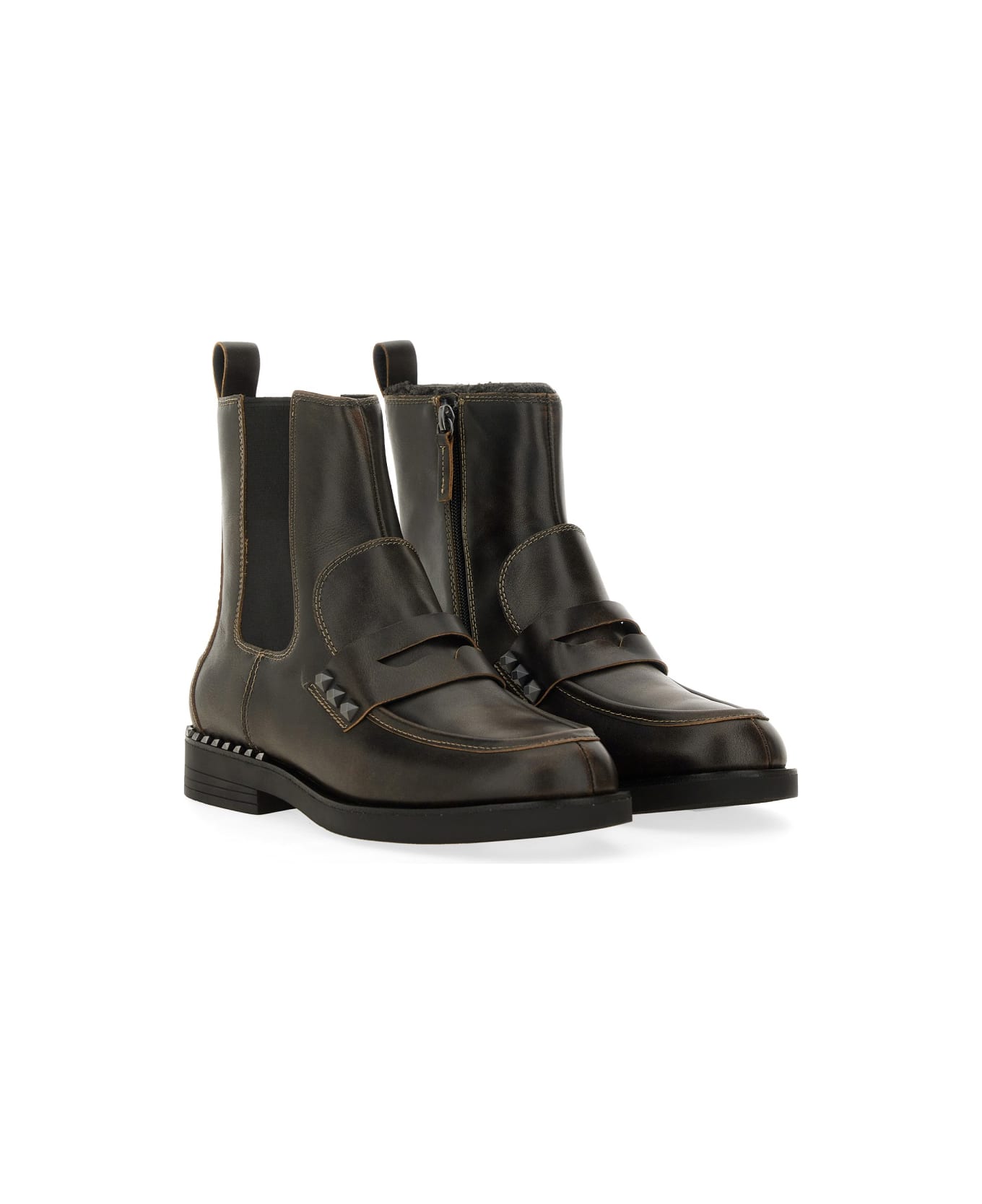 Ash Boot Wings Studs - BROWN