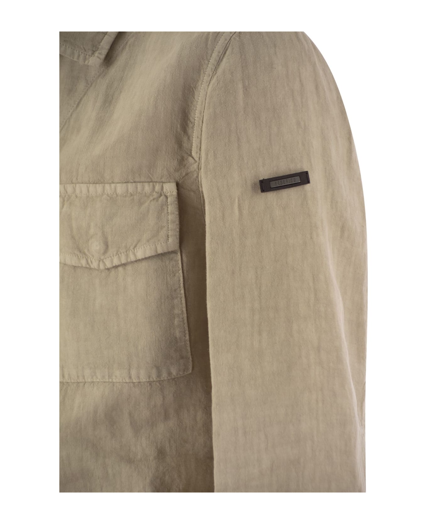 Peserico Pure Linen Canvas Safari Jacket