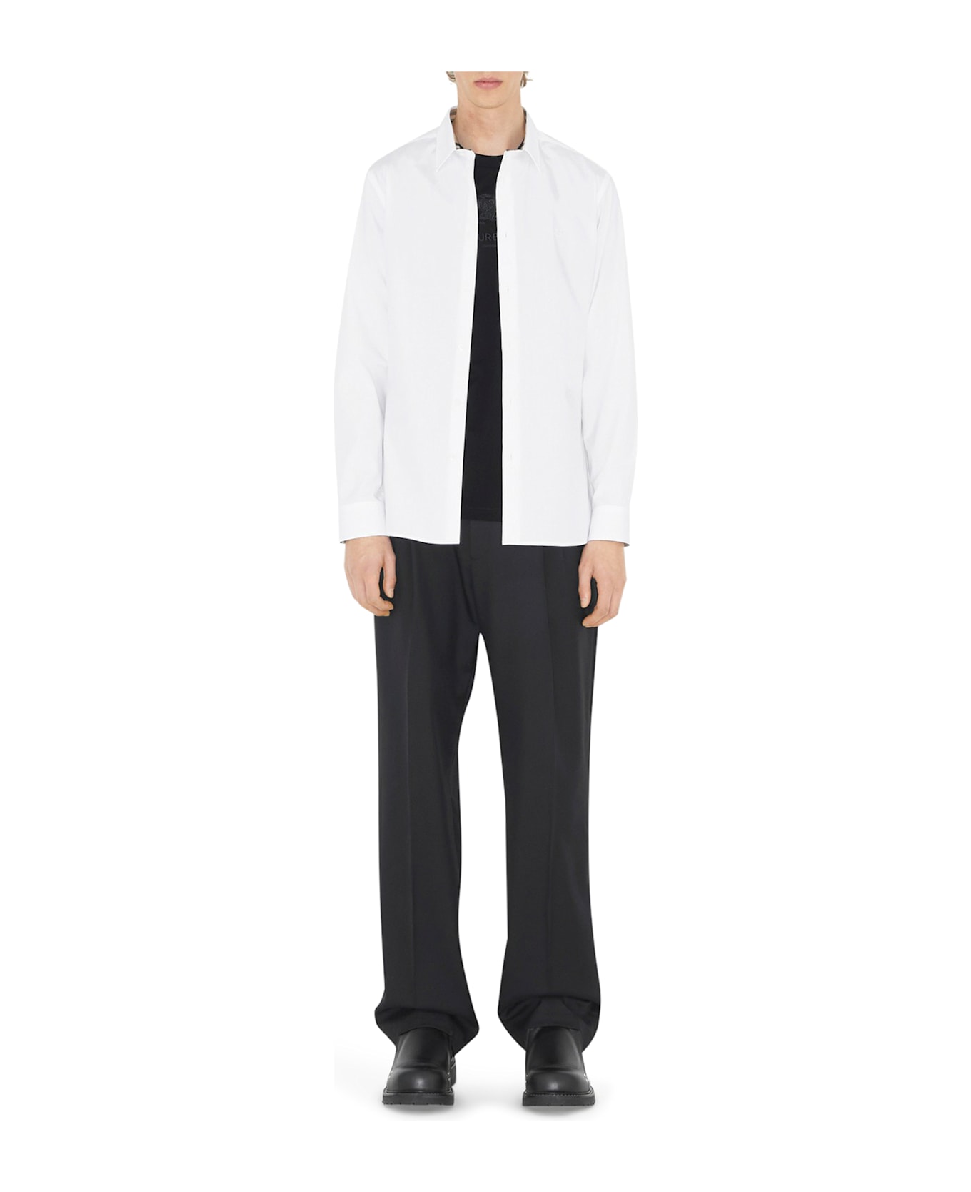 Burberry Stretch Cotton Shirt - White