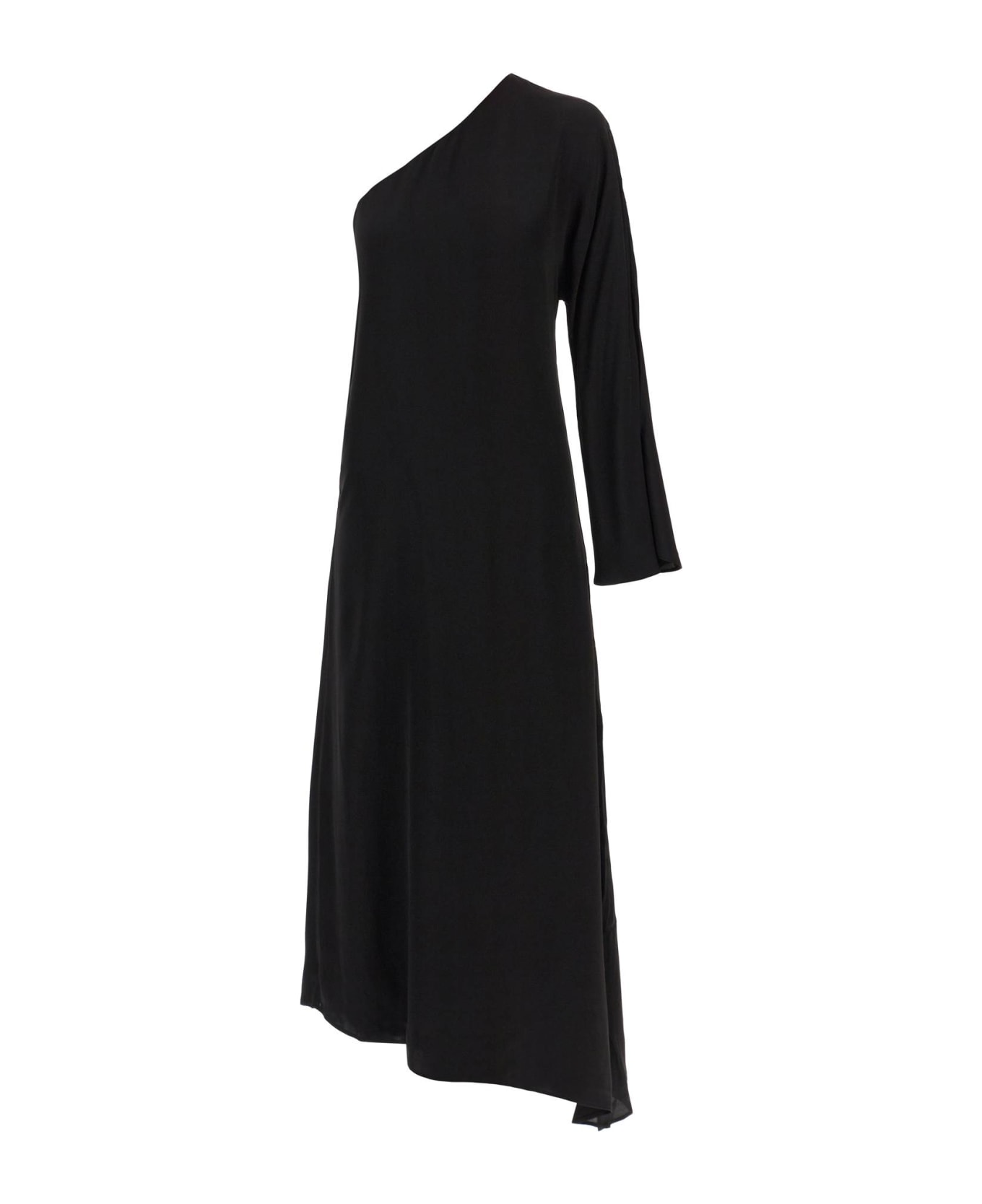 By Malene Birger 'avilas' One Shoulder Maxi Dress - BLACK (Black)