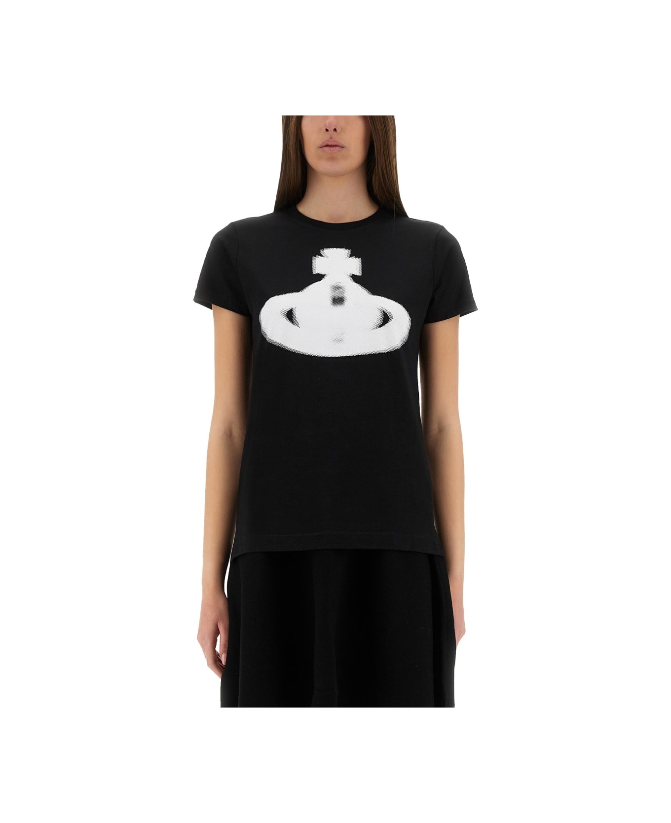 Vivienne Westwood "halftone Orb" T-shirt - BLACK