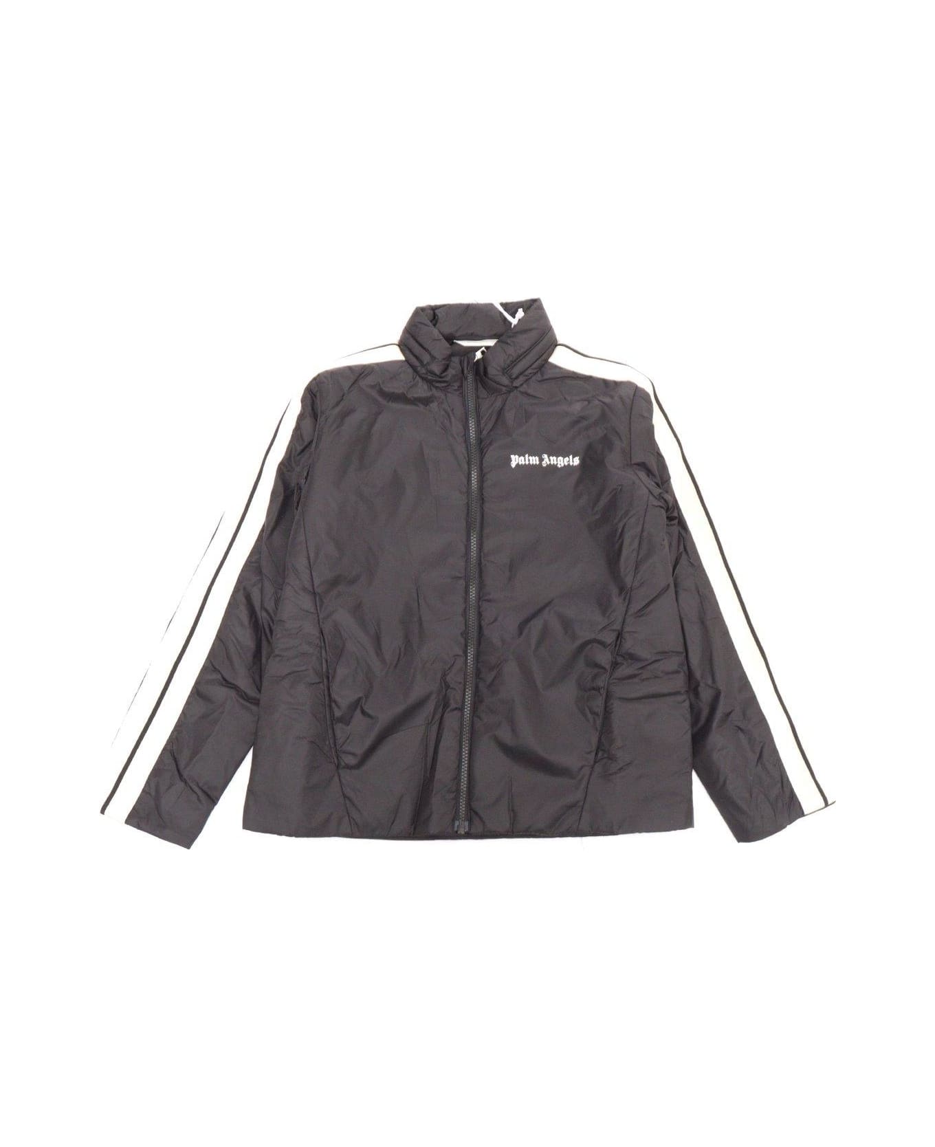 Palm Angels Padded Puffer Jacket - Black White