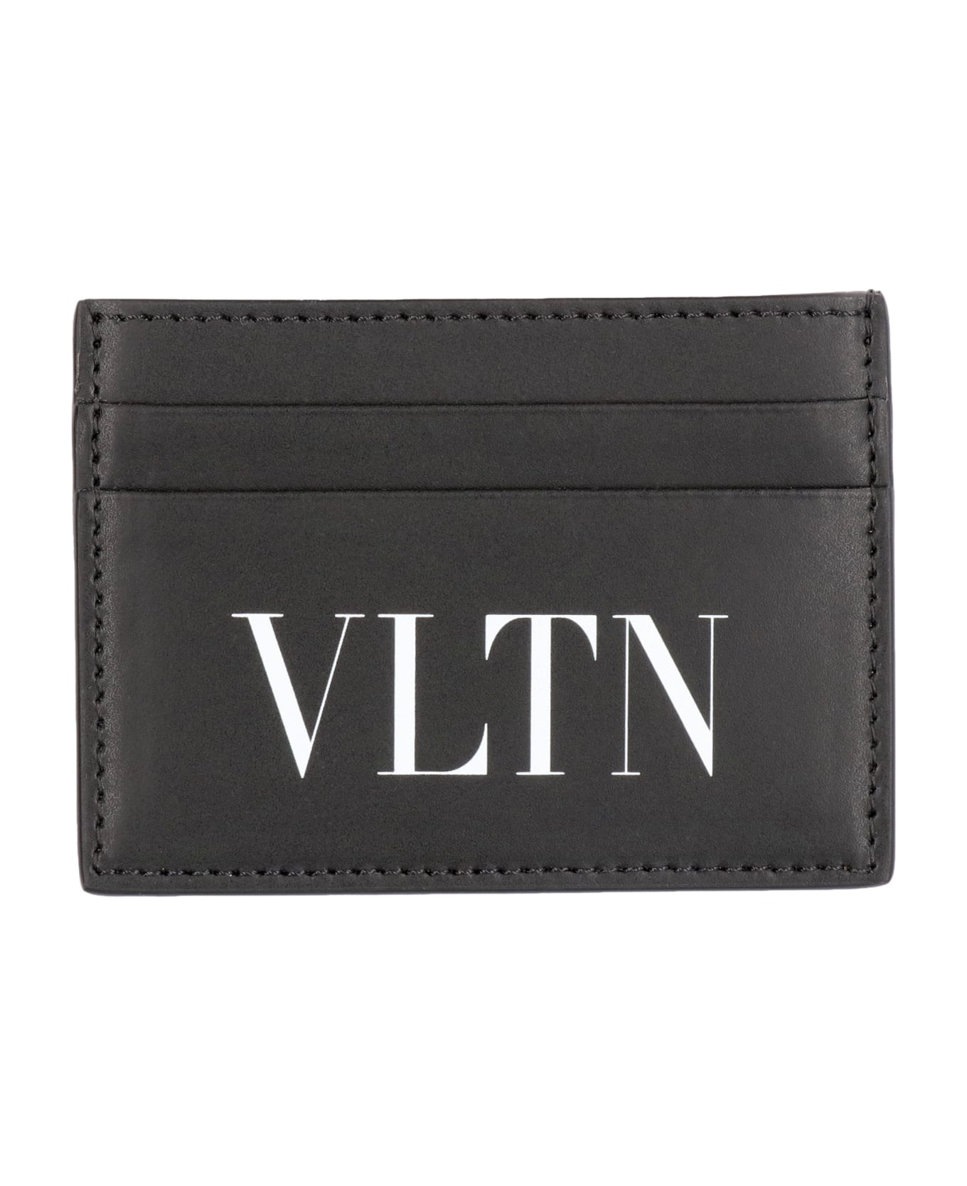 Valentino Garavani Garavani - Leather Card Holder - Nero 財布