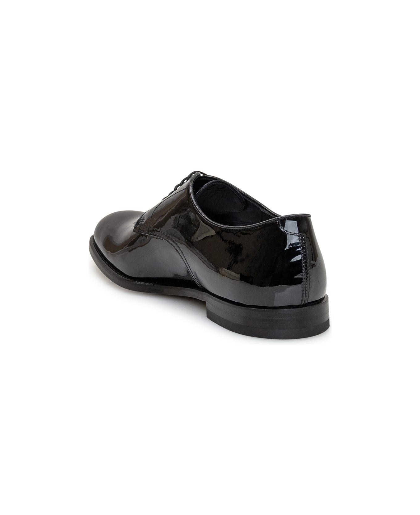 Doucal's Patent Leather Lace-up - NERO