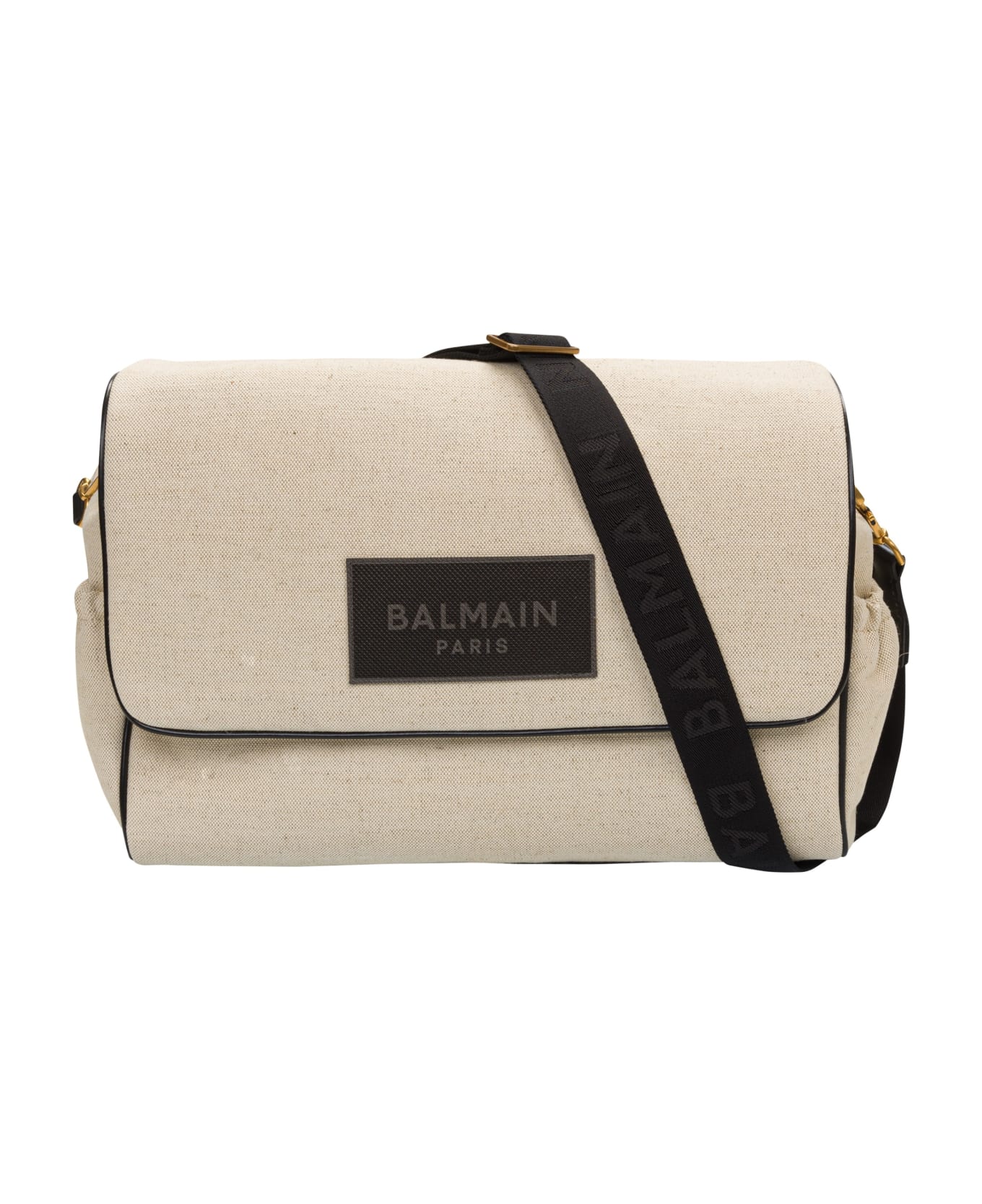 Balmain high-waisted Changing Bag With Application - Cream