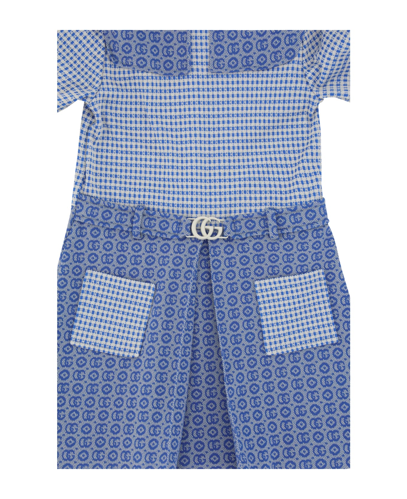 Gucci Dress For Girl - Bluette/ivory/mix