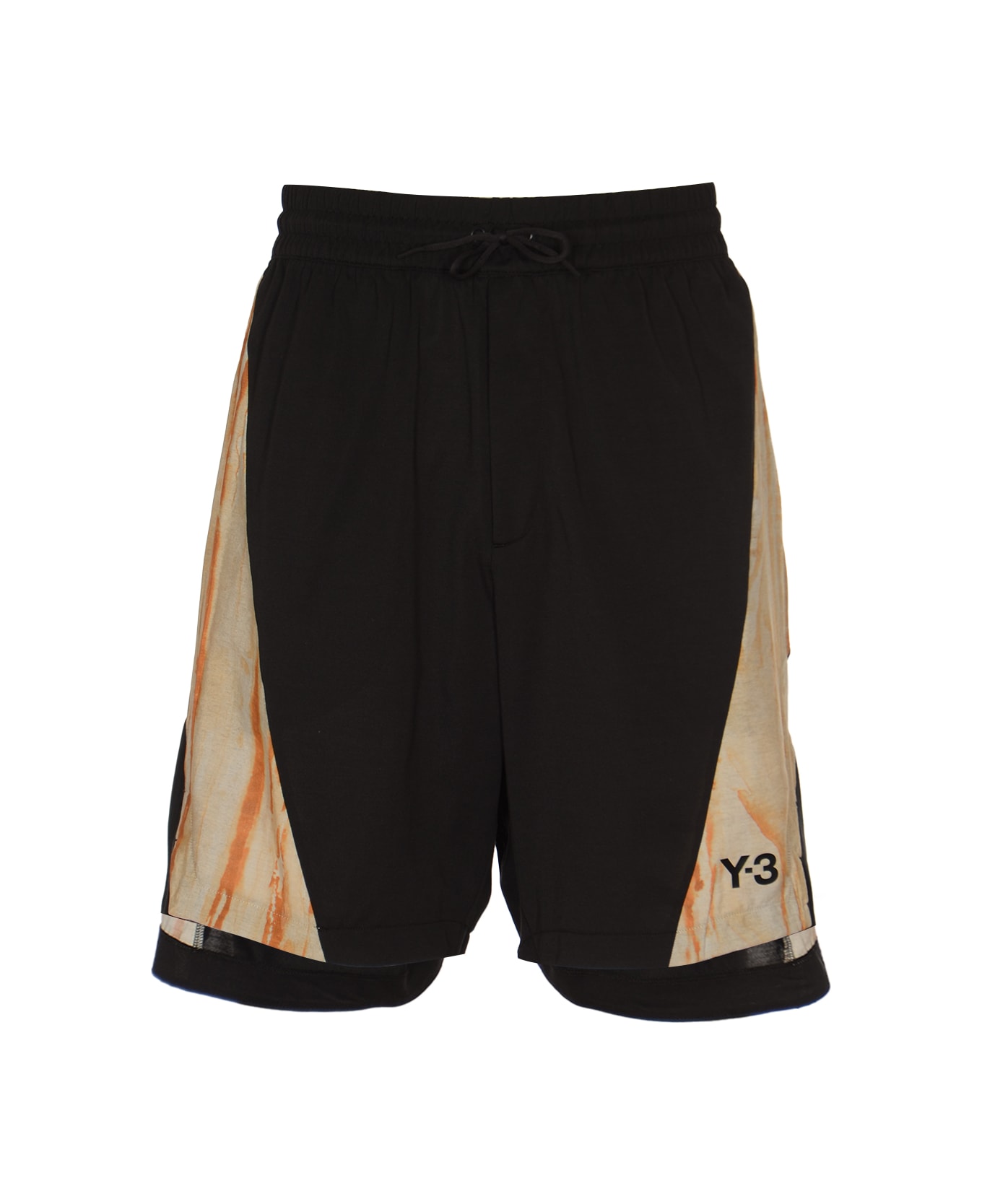 Y-3 Rust Dye Shorts - Black/Mucoca