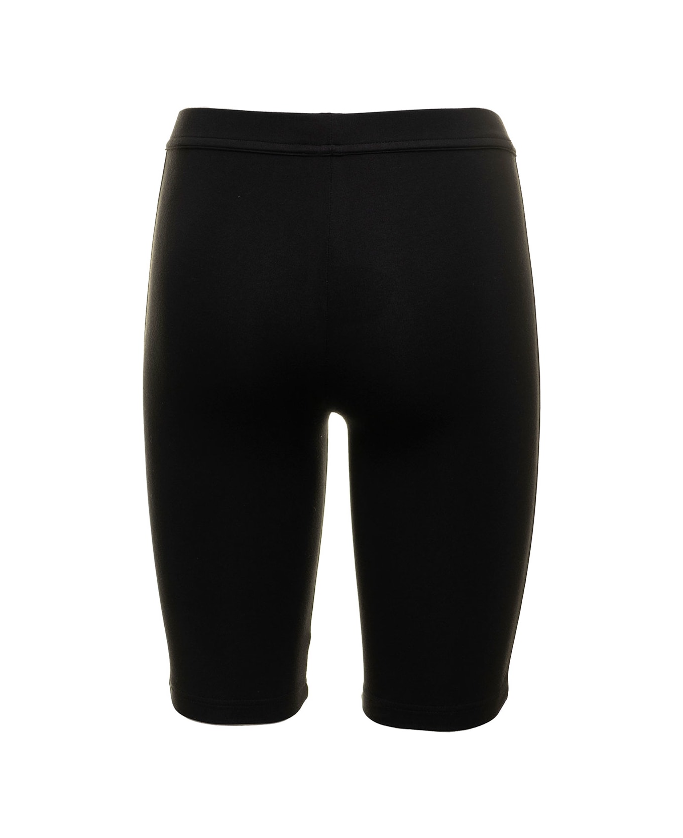 Dsquared2 D-squared2 Woman's Bike Stretch Cotton Bermuda Shorts With Logo - Black ショートパンツ