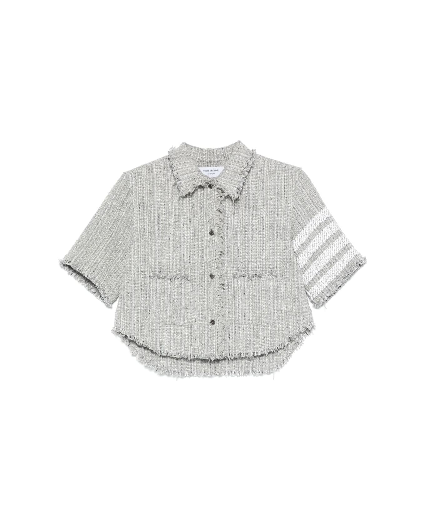 Thom Browne Cotton Blend Shirt - Grey