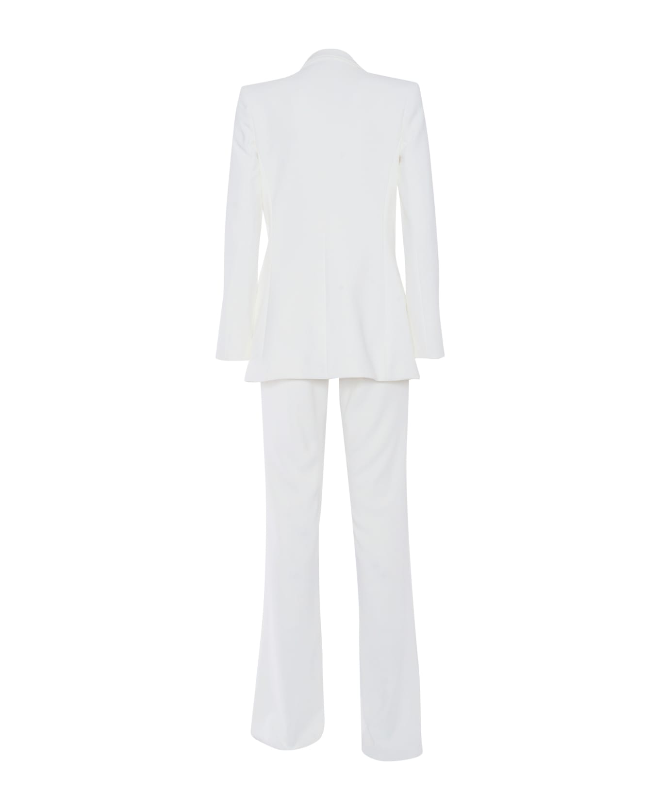 Elisabetta Franchi Jacket+trousers - WHITE