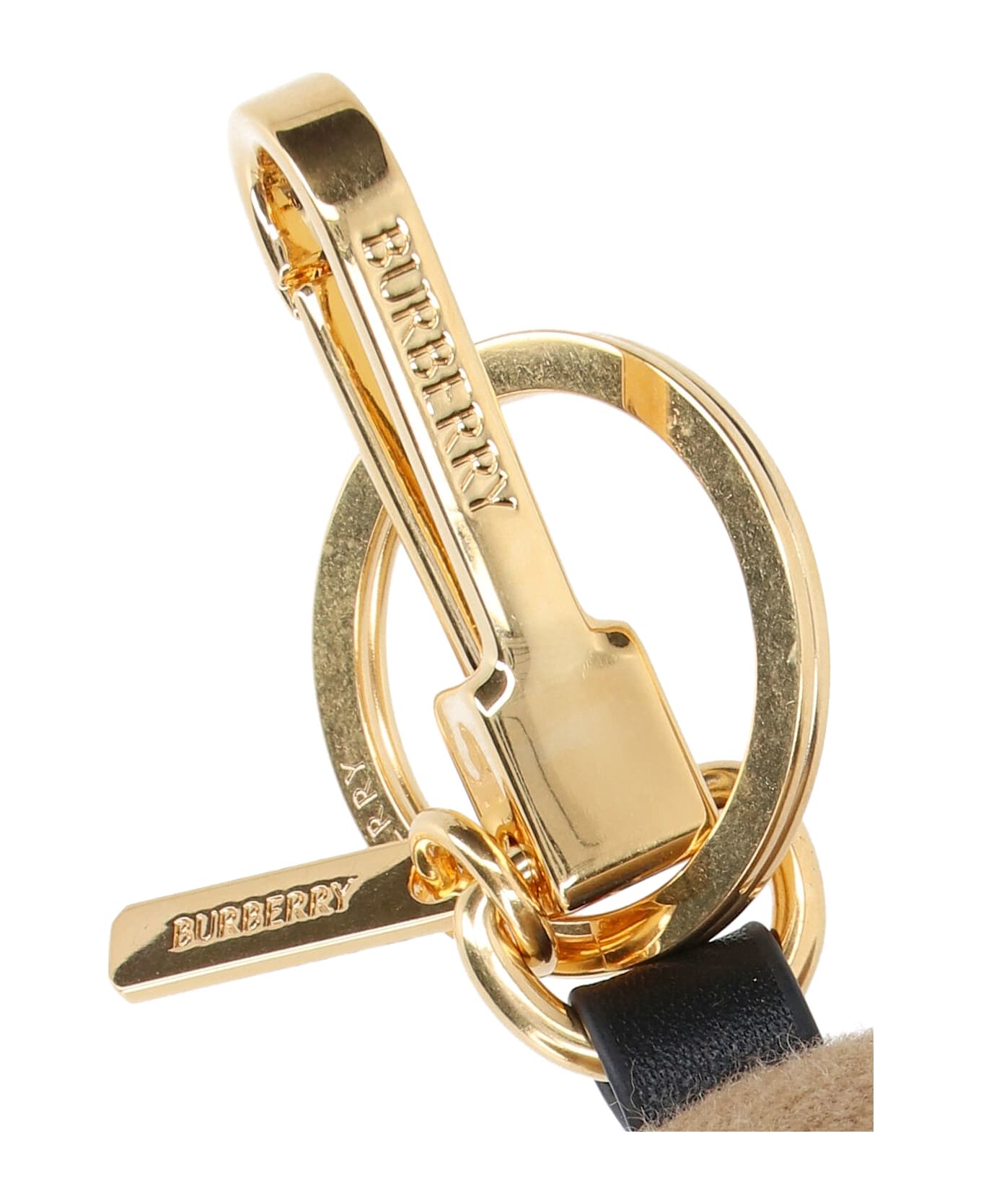 Burberry "thomas" Teddy Bear Keyring Charm - Beige