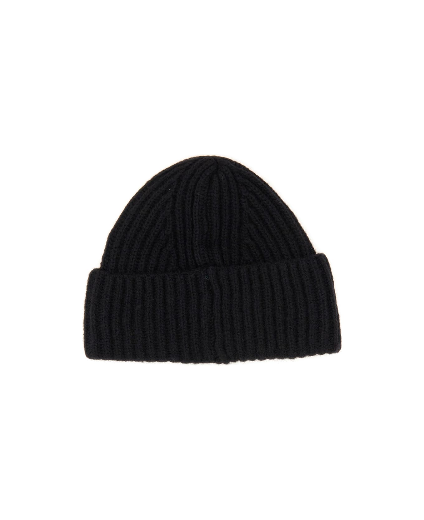 Baracuta Beanie Hat With Logo Patch - BLACK