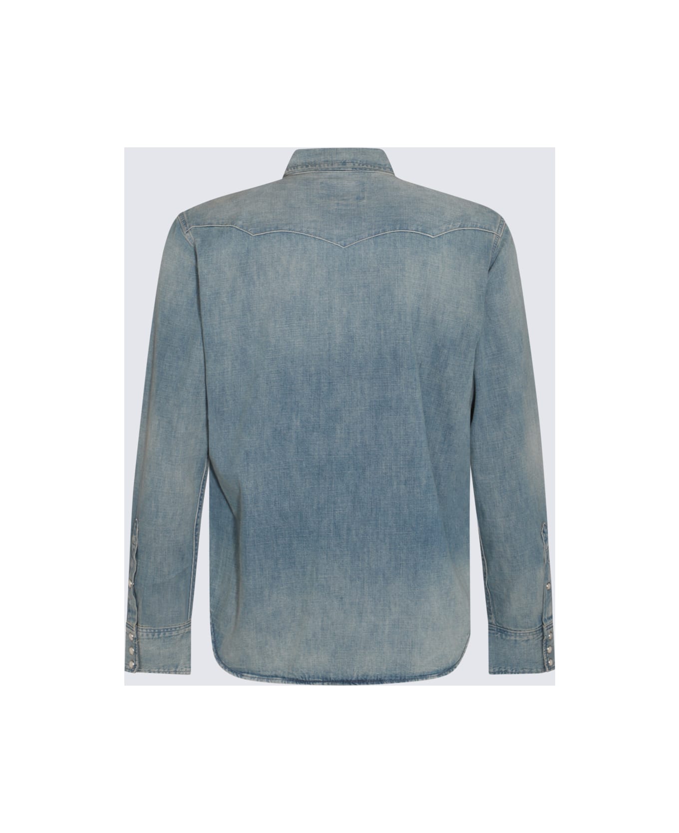 Polo Ralph Lauren Blue Cotton Denim Shirt - RL WESTERN シャツ