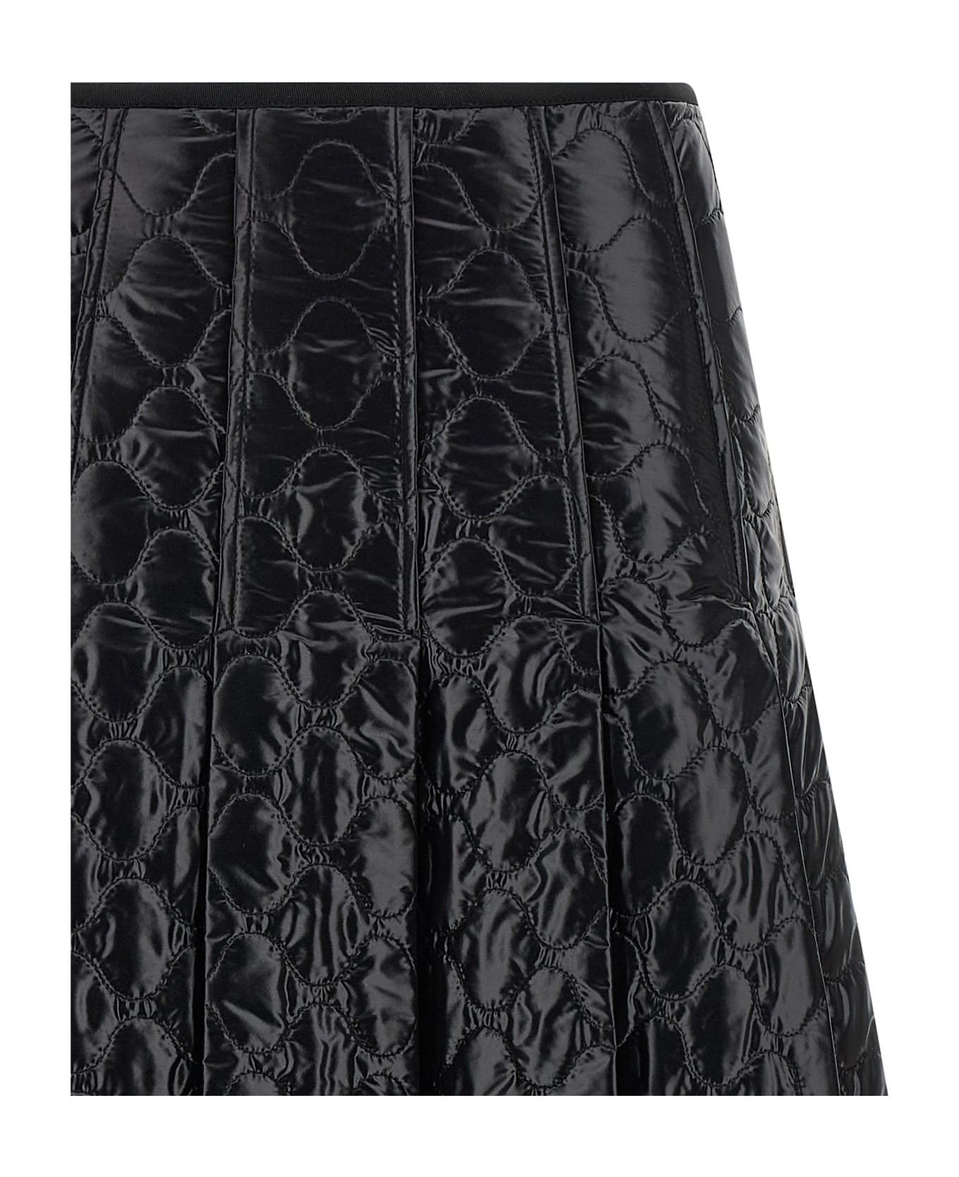 Moncler Laqué Nylon Skirt - Black  