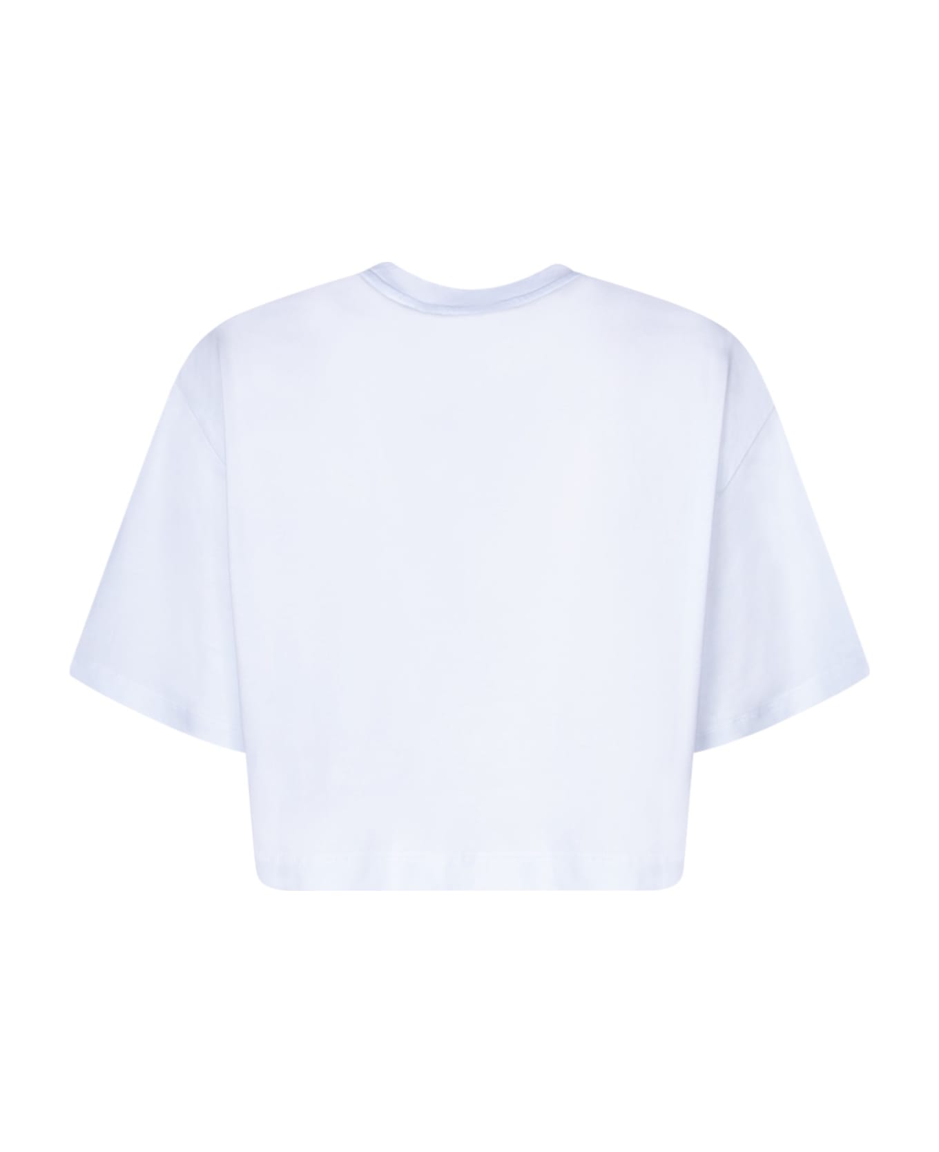 MSGM Graffiti Logo White T-shirt - White