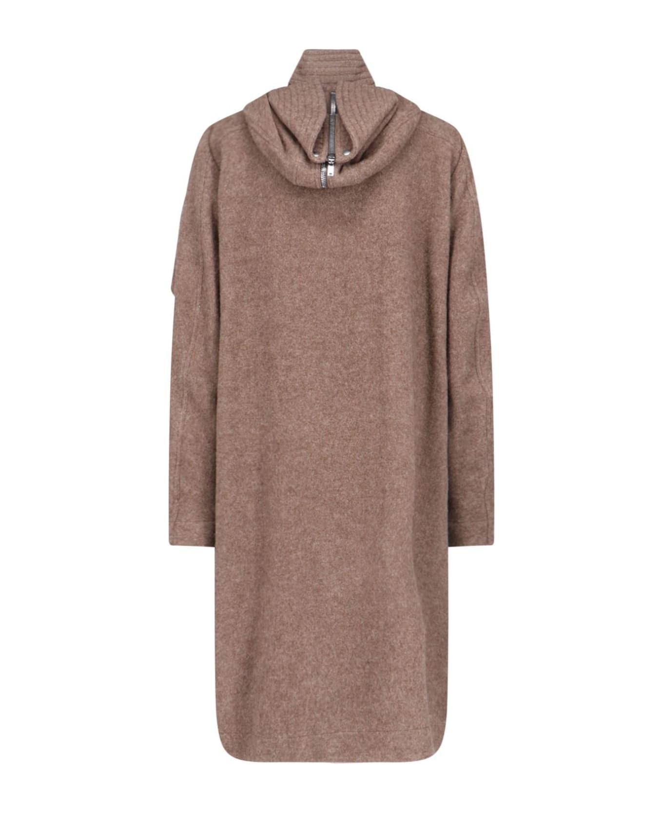 Rick Owens 'porterville Megaparka' Midi Coat - Brown